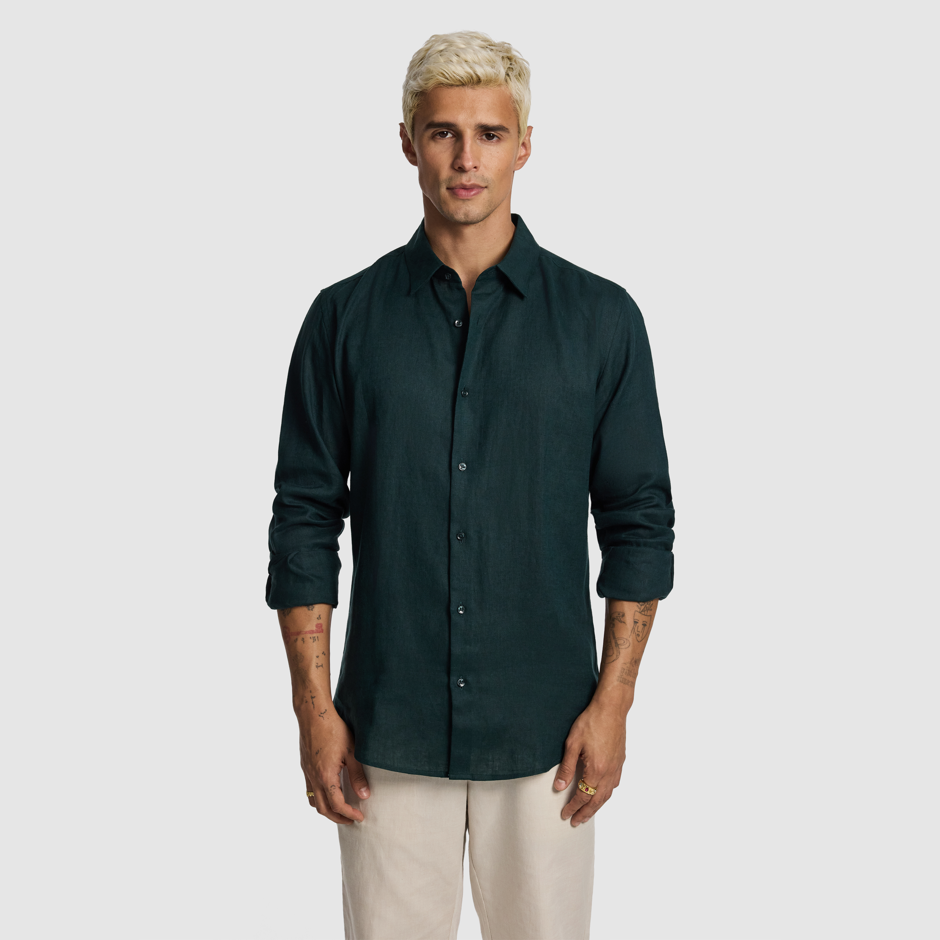 Malta Smart Slim Linen Shirt