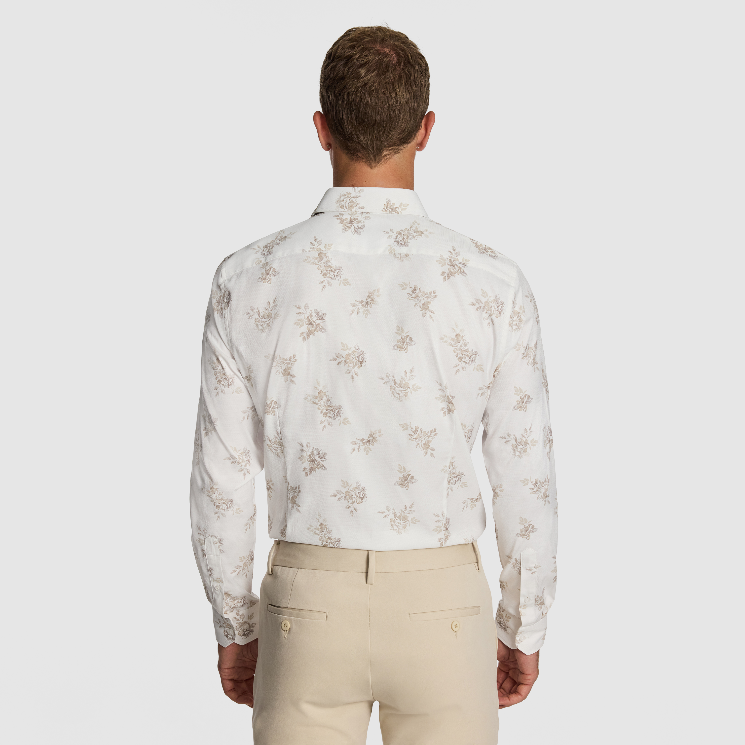 Natural Cortina Slim Floral Shirt