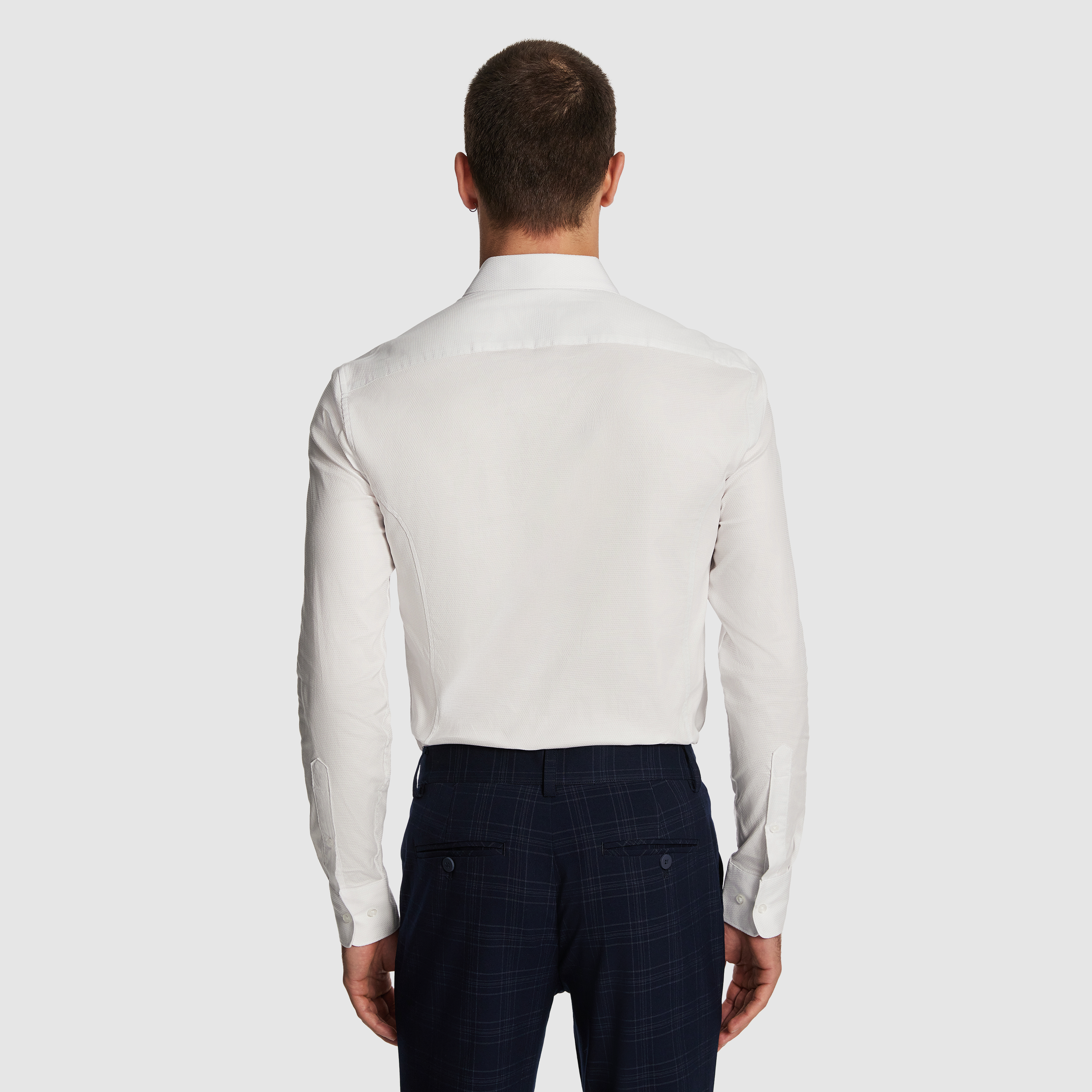 White Euro Muscle Fit Shirt