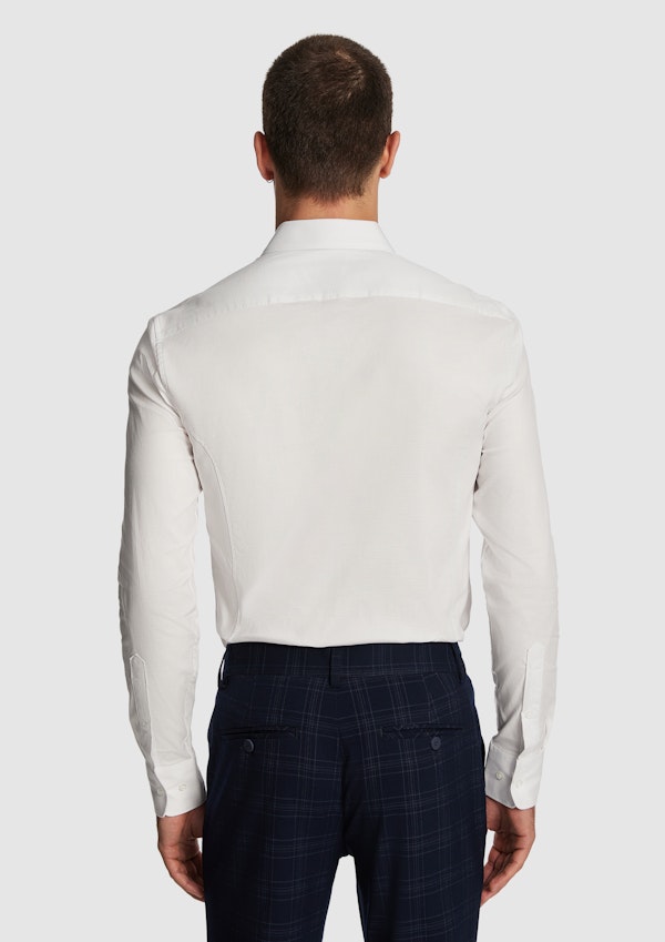 White Euro Muscle Fit Shirt