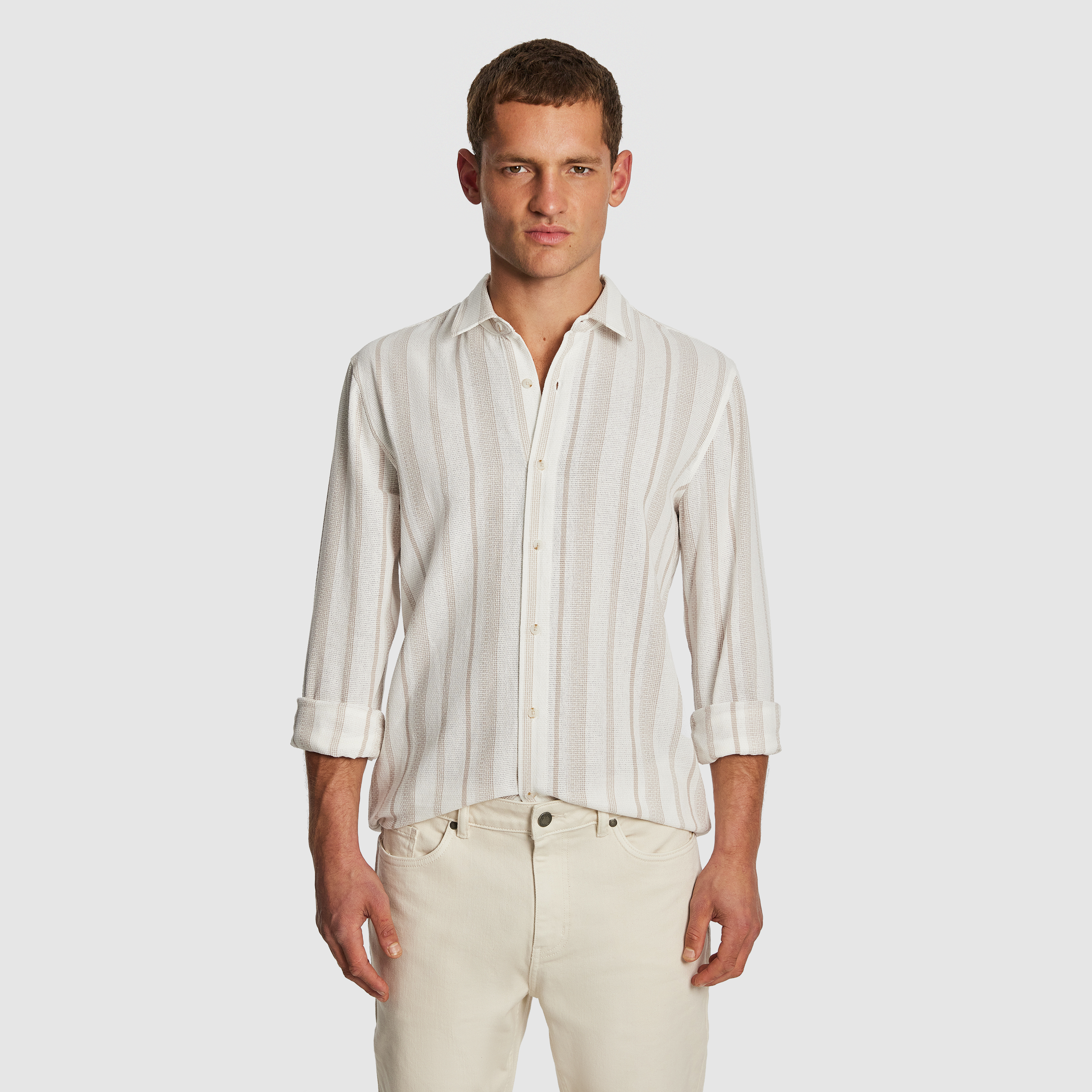 Island Stripe Textured Shirt