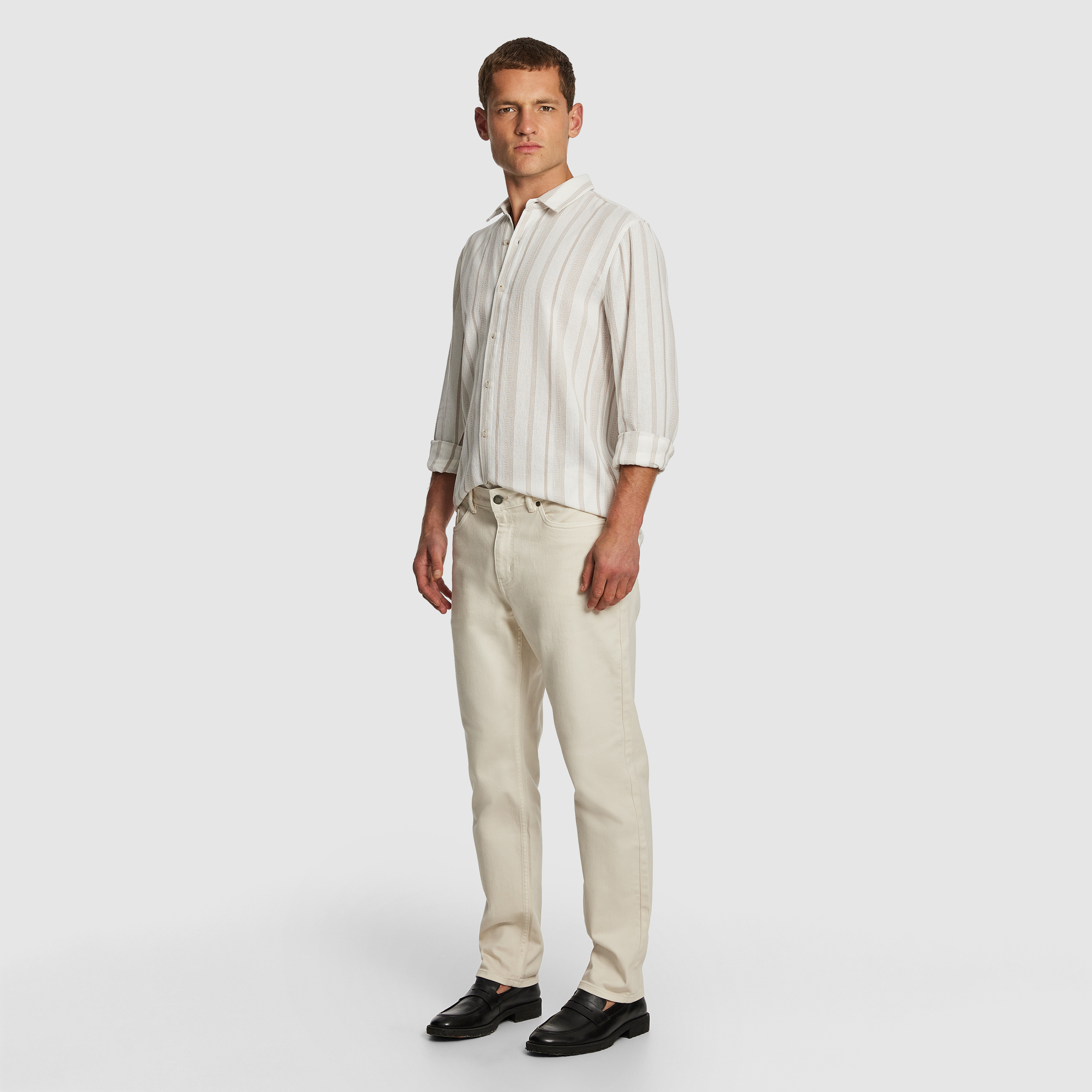 White Island Stripe Textured Shirt