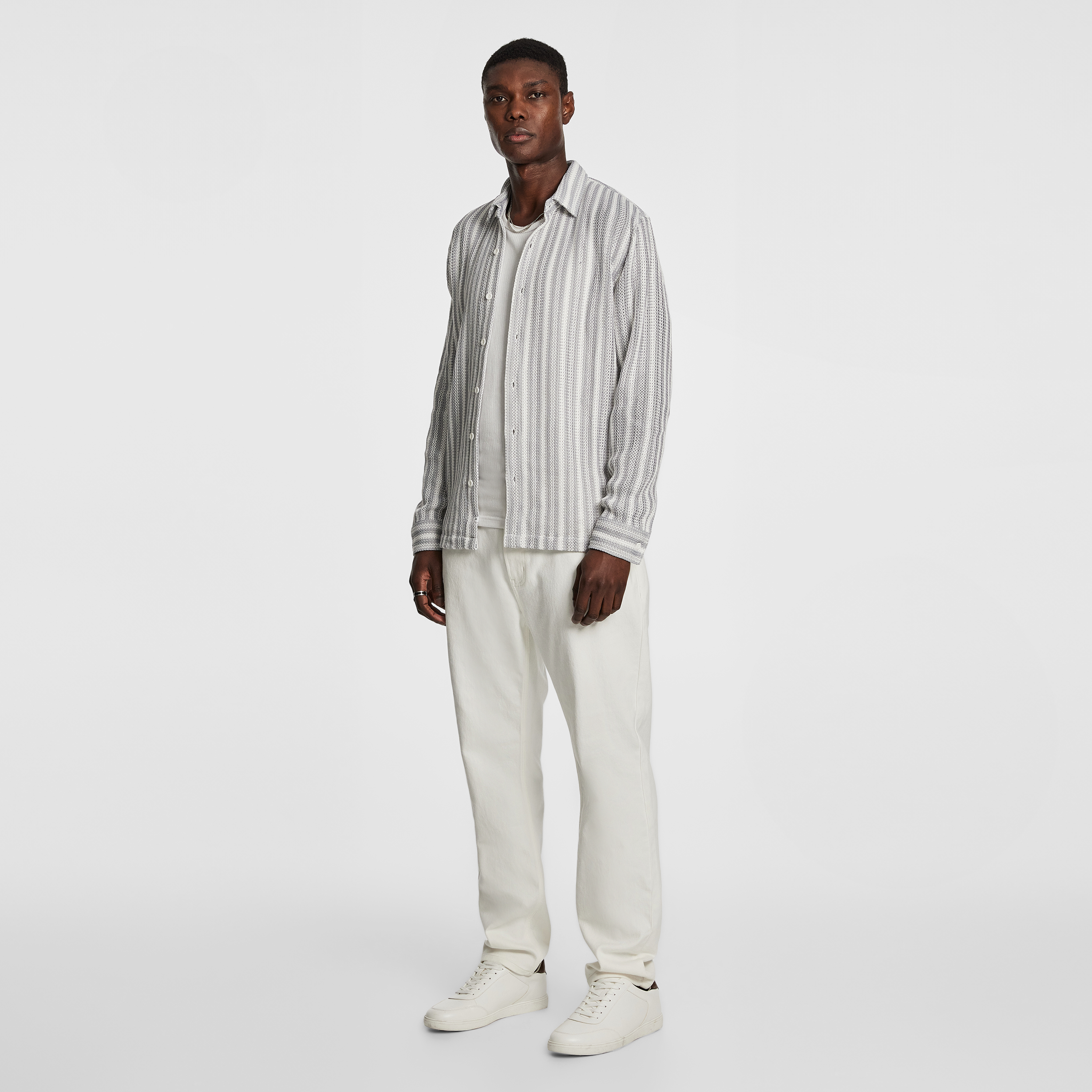 Moloka Stripe Textured Shirt