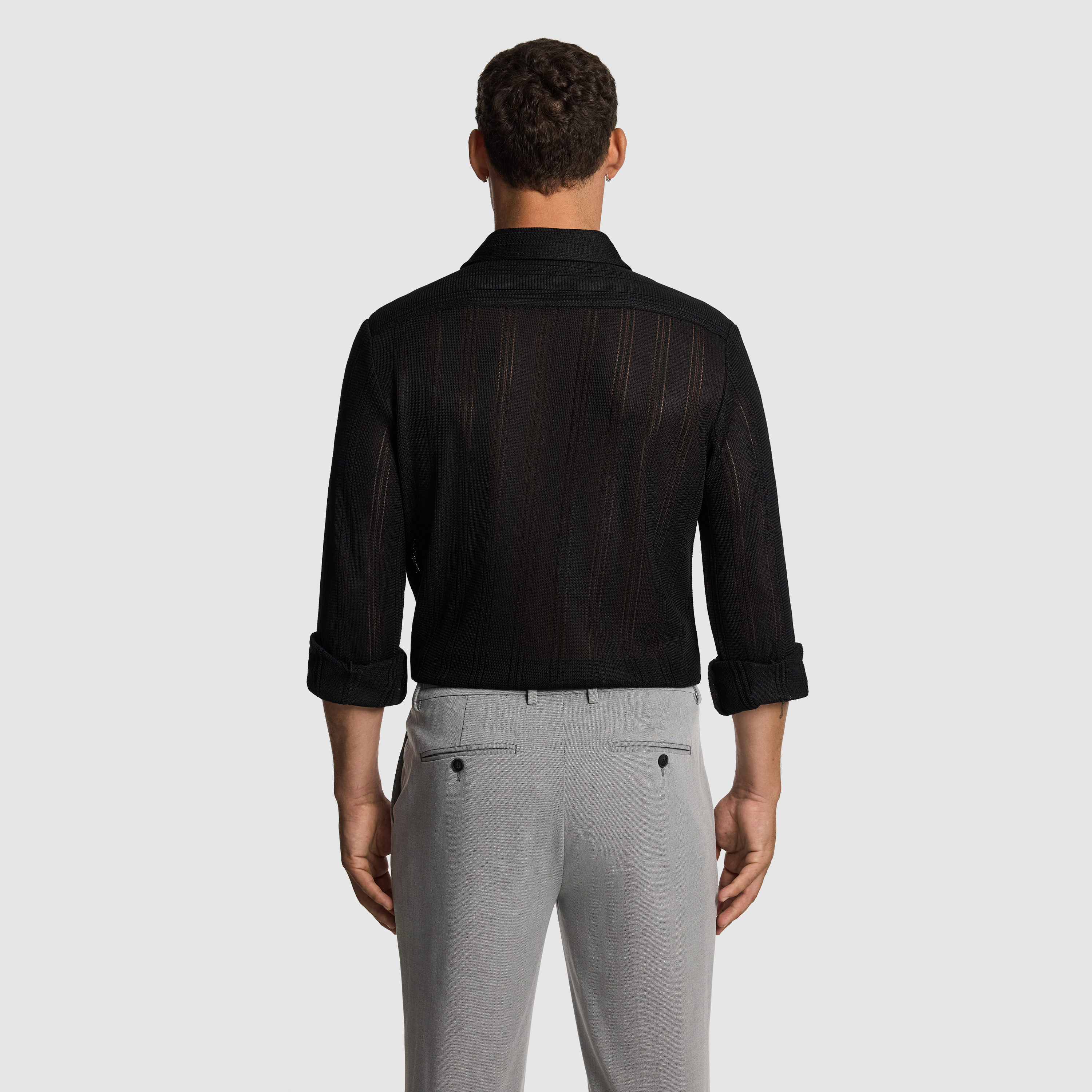 Black Enrique Textured Shirt