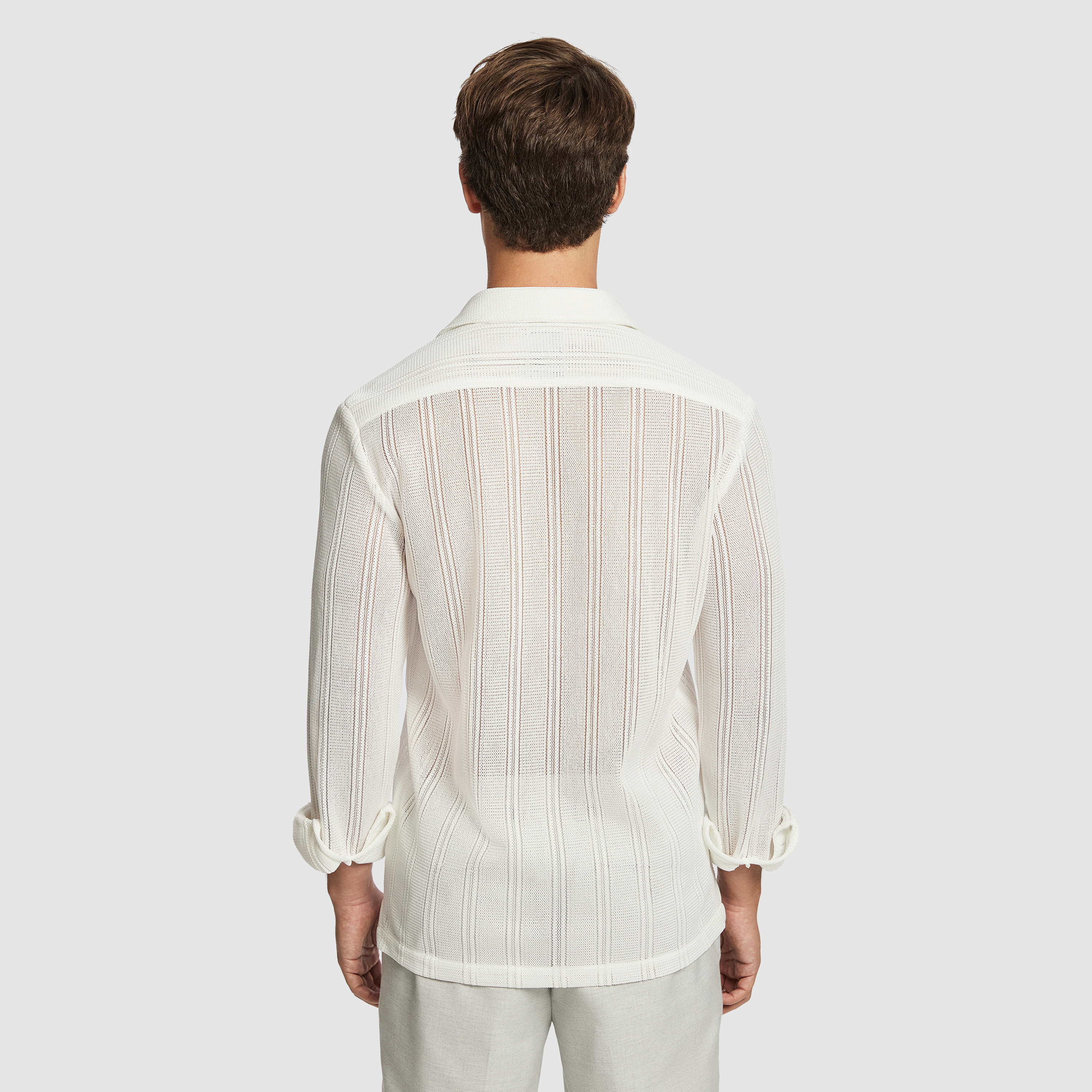 White Enrique Textured Shirt