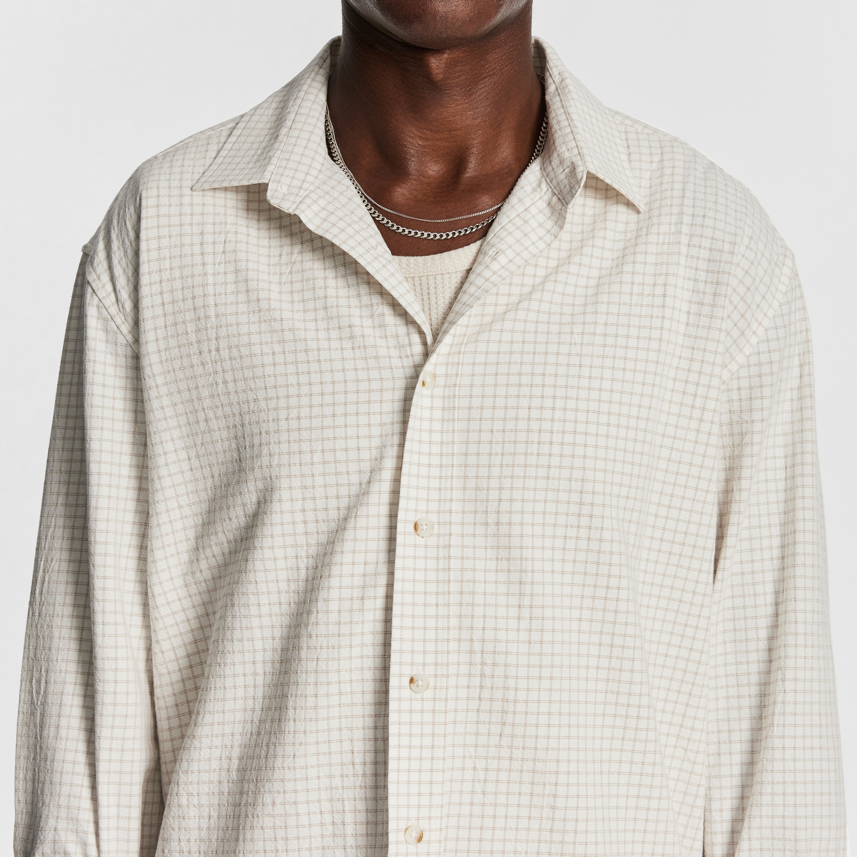 Natural Brixton Check Relaxed Shirt
