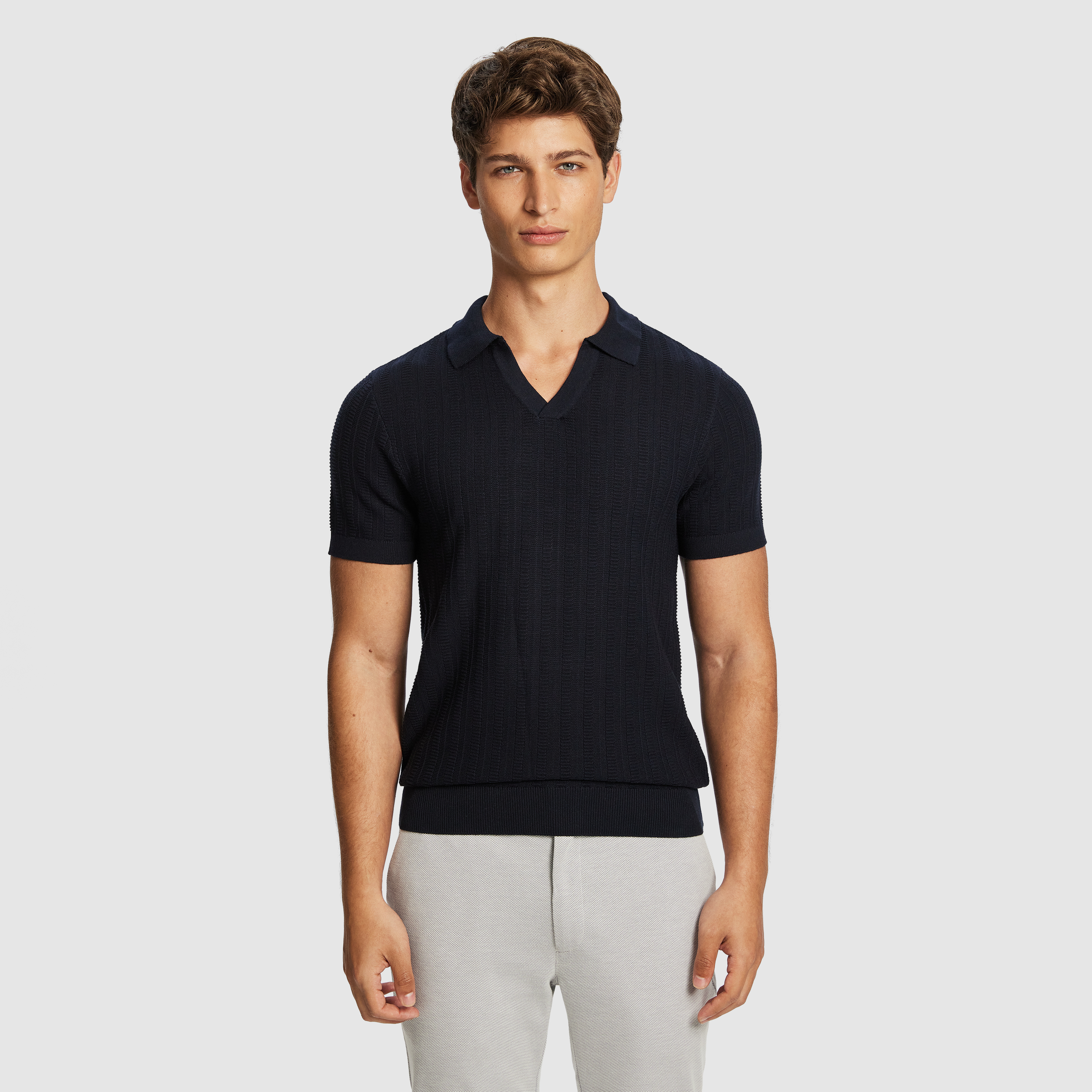 Manly Knit Polo Shirt