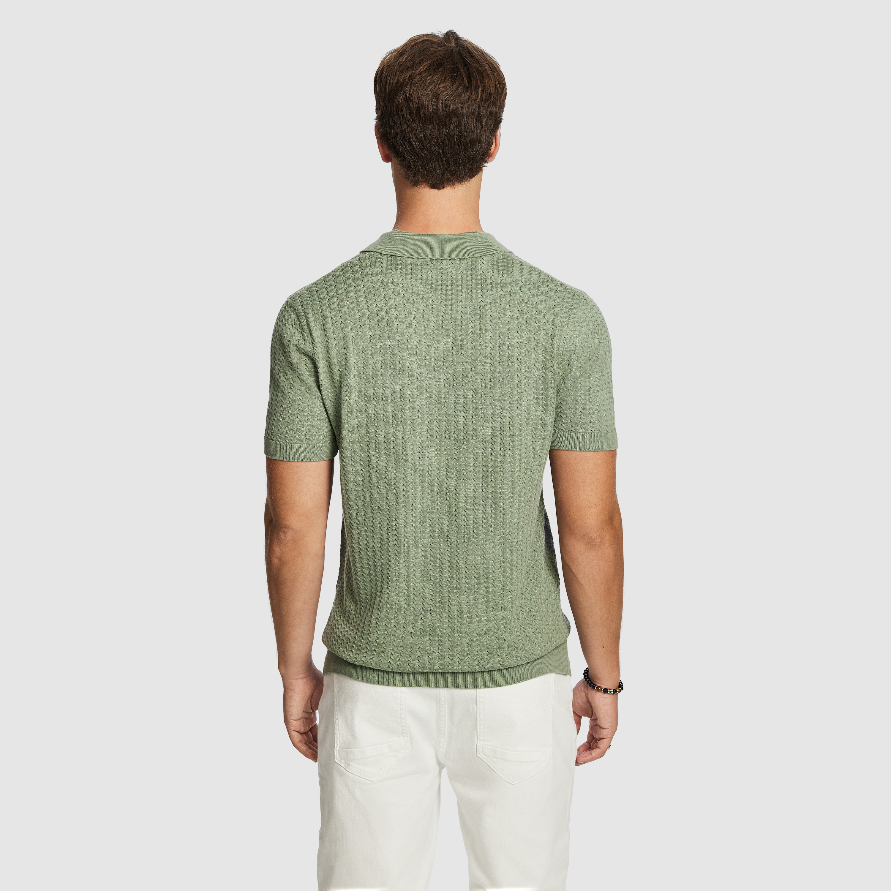 Sage Vale Knit Polo Shirt
