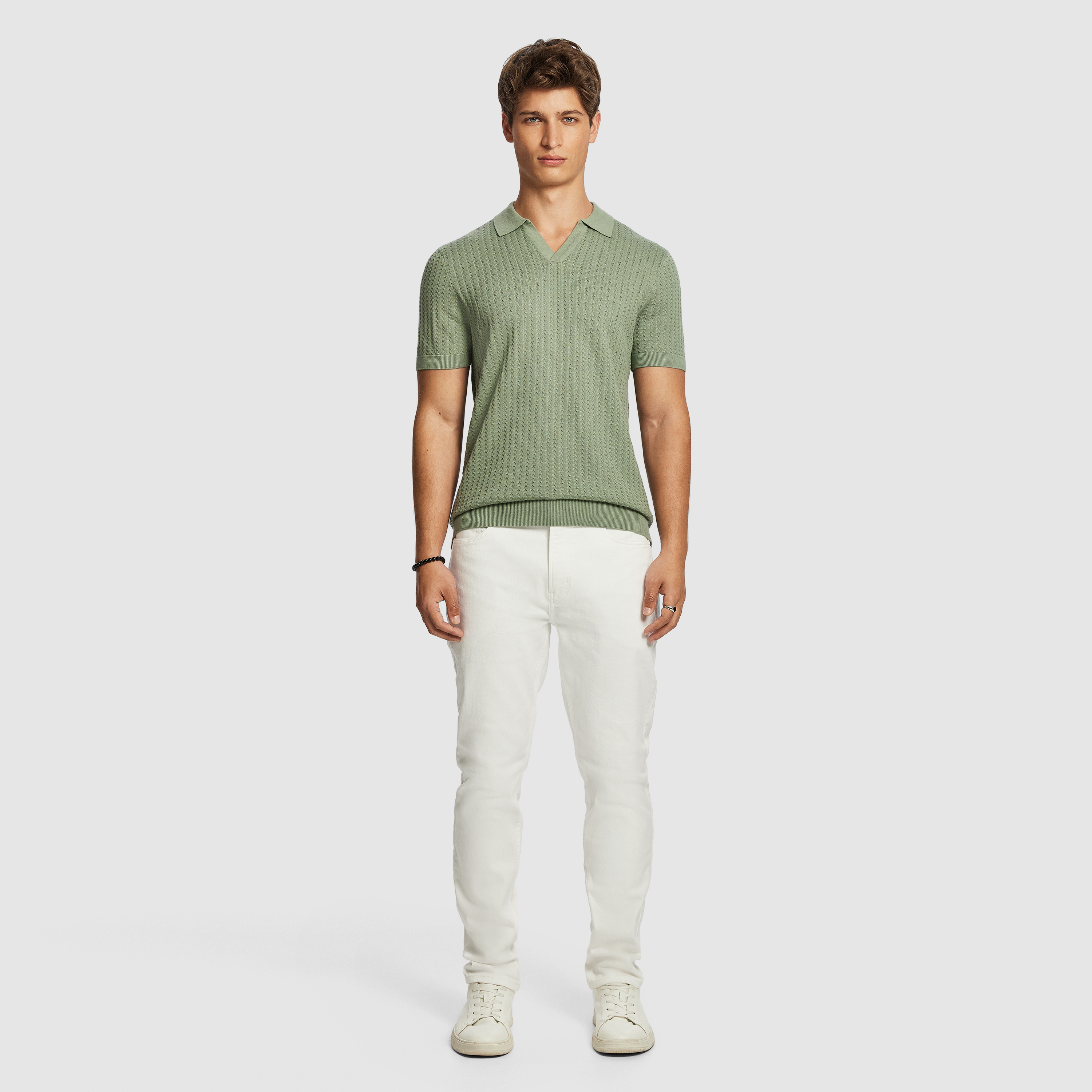 Sage Vale Knit Polo Shirt