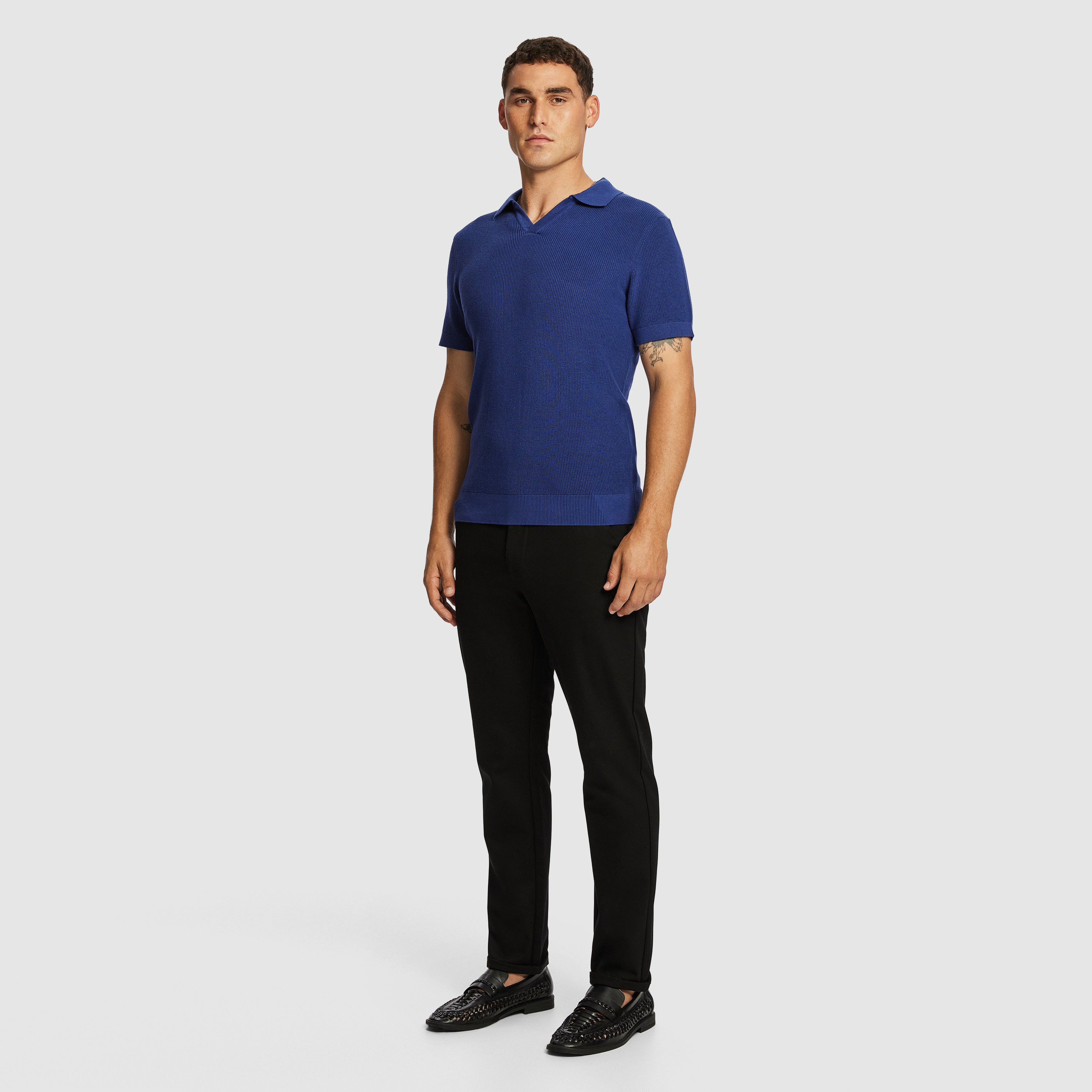 Bright Cobalt Fairlight Knit Polo Shirt