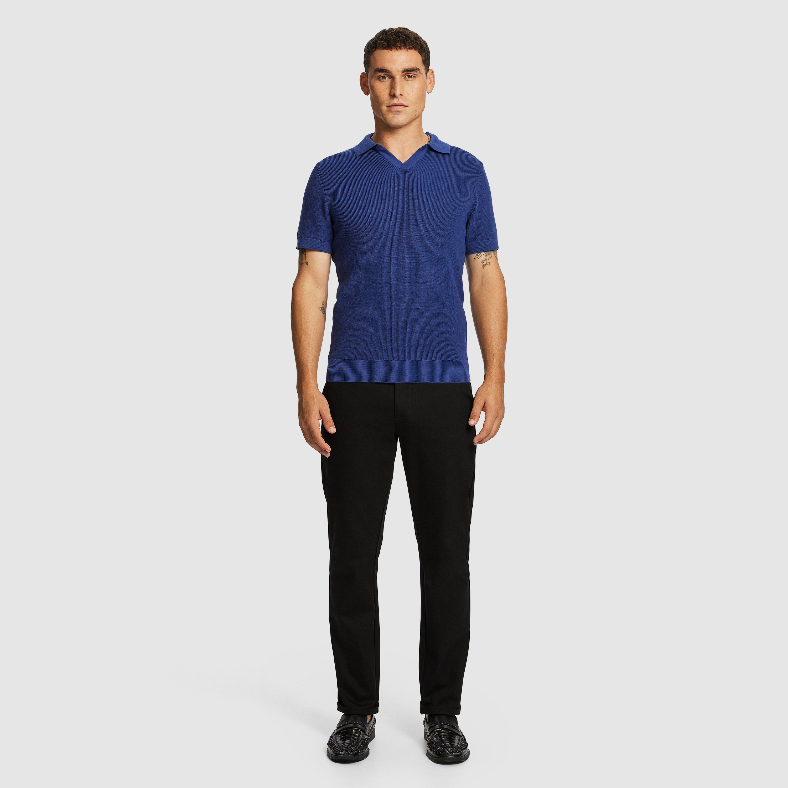 Bright Cobalt Fairlight Knit Polo Shirt