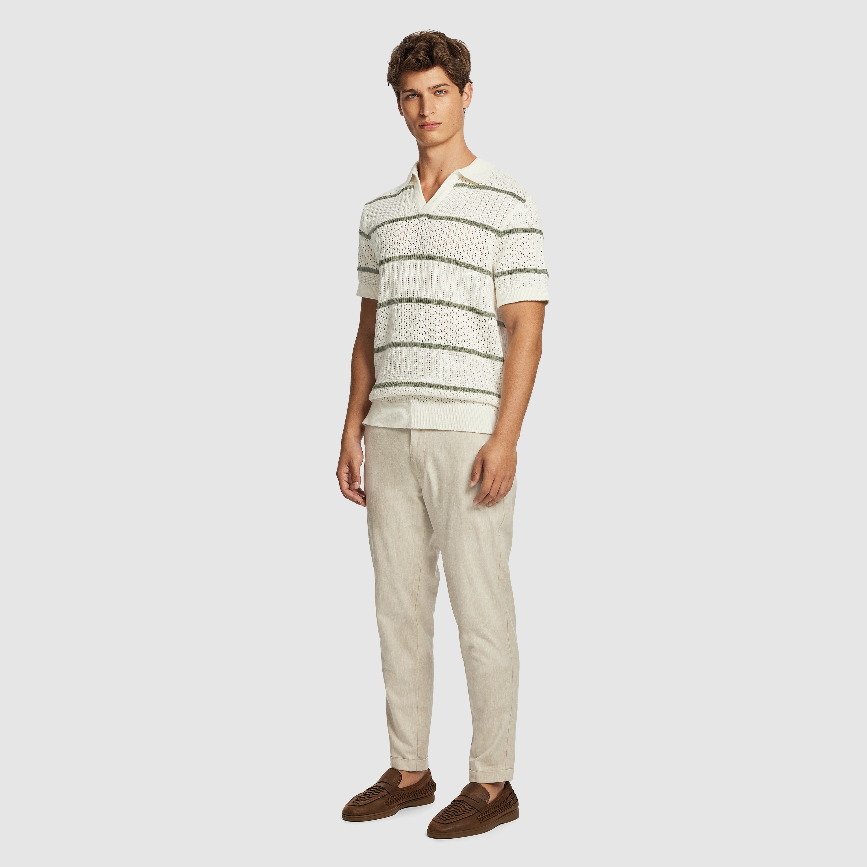 Barney Knit Polo Shirt