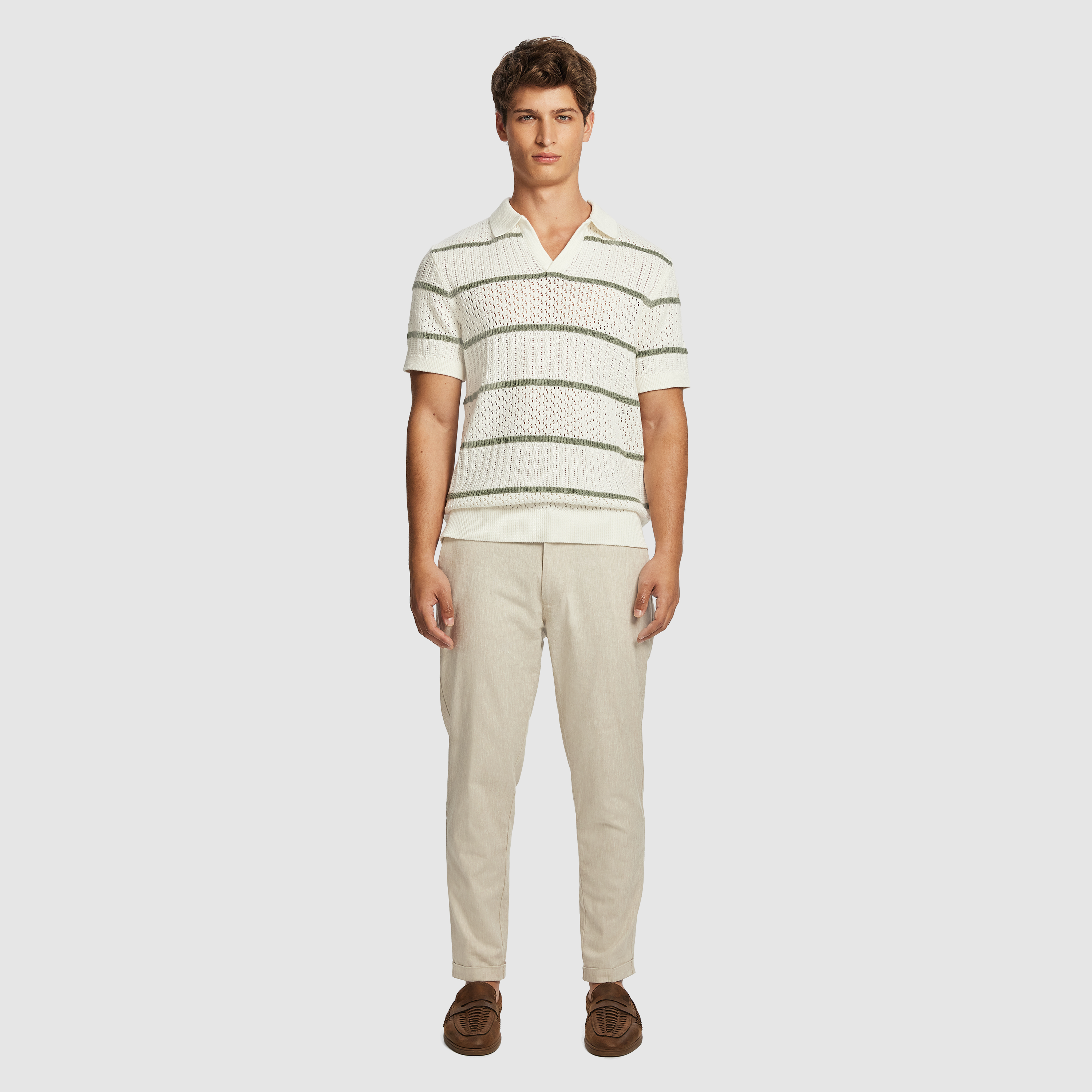 Barney Knit Polo Shirt