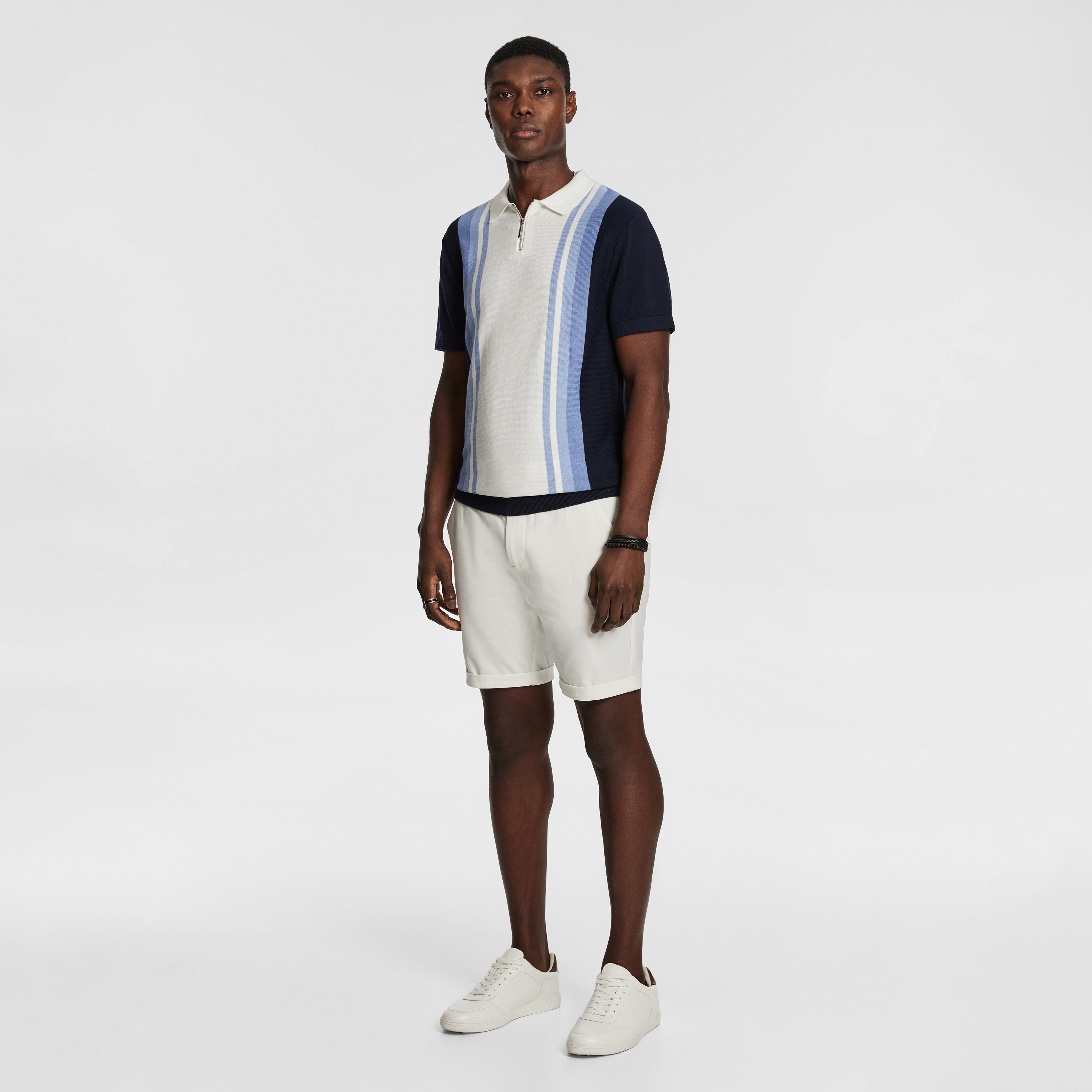 Blue Orson Knit Polo Shirt