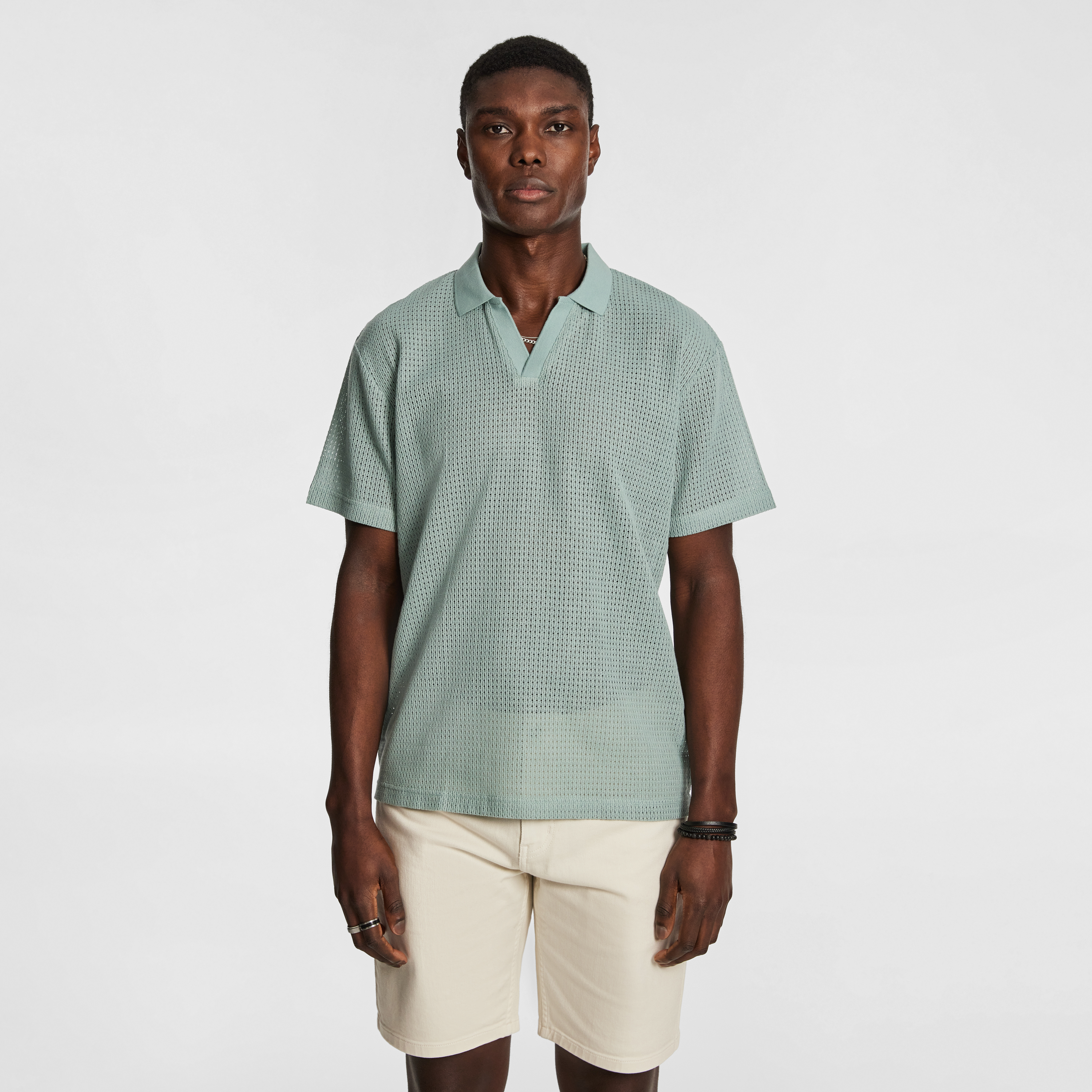 Quinn Textured Polo Shirt