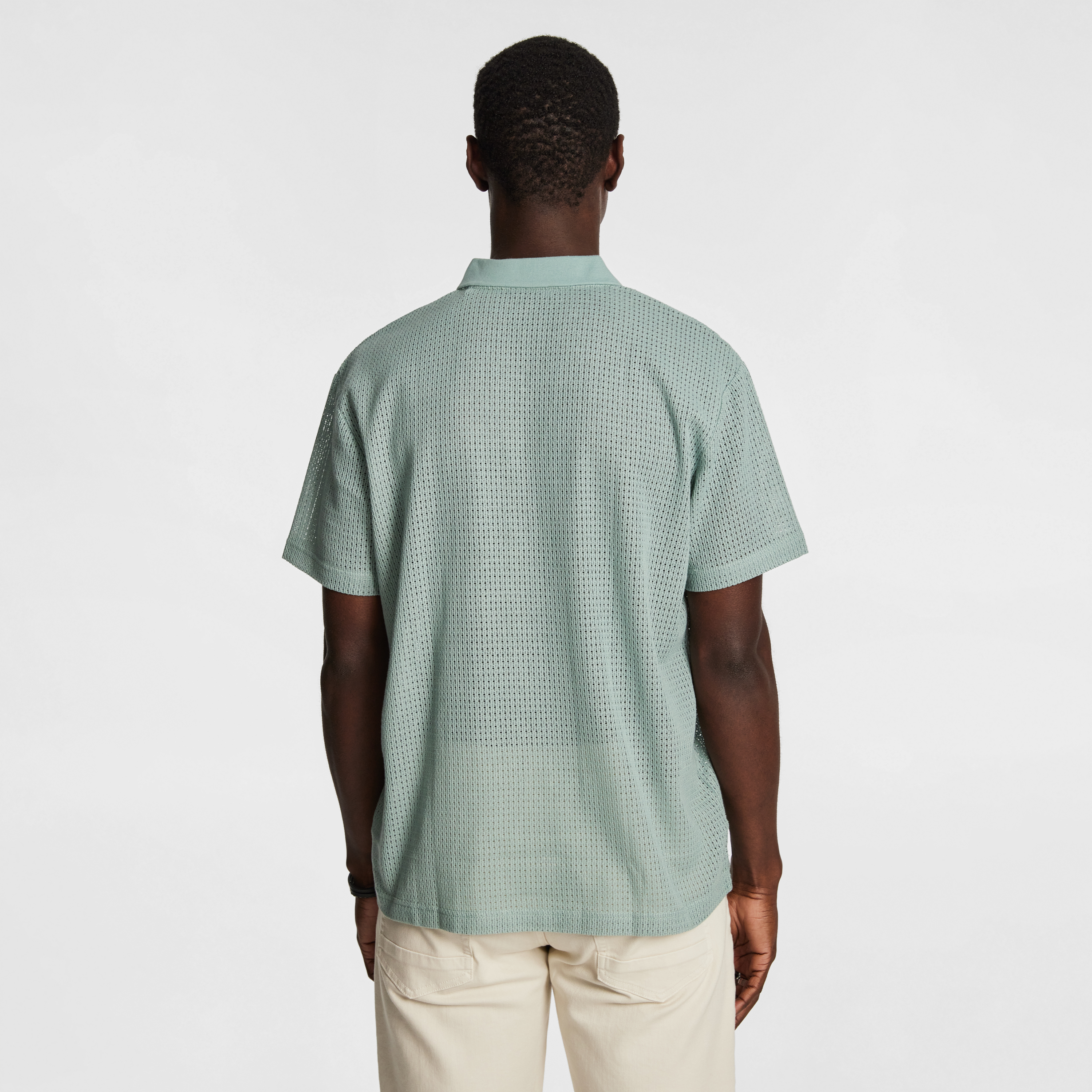 Mint Quinn Textured Polo Shirt