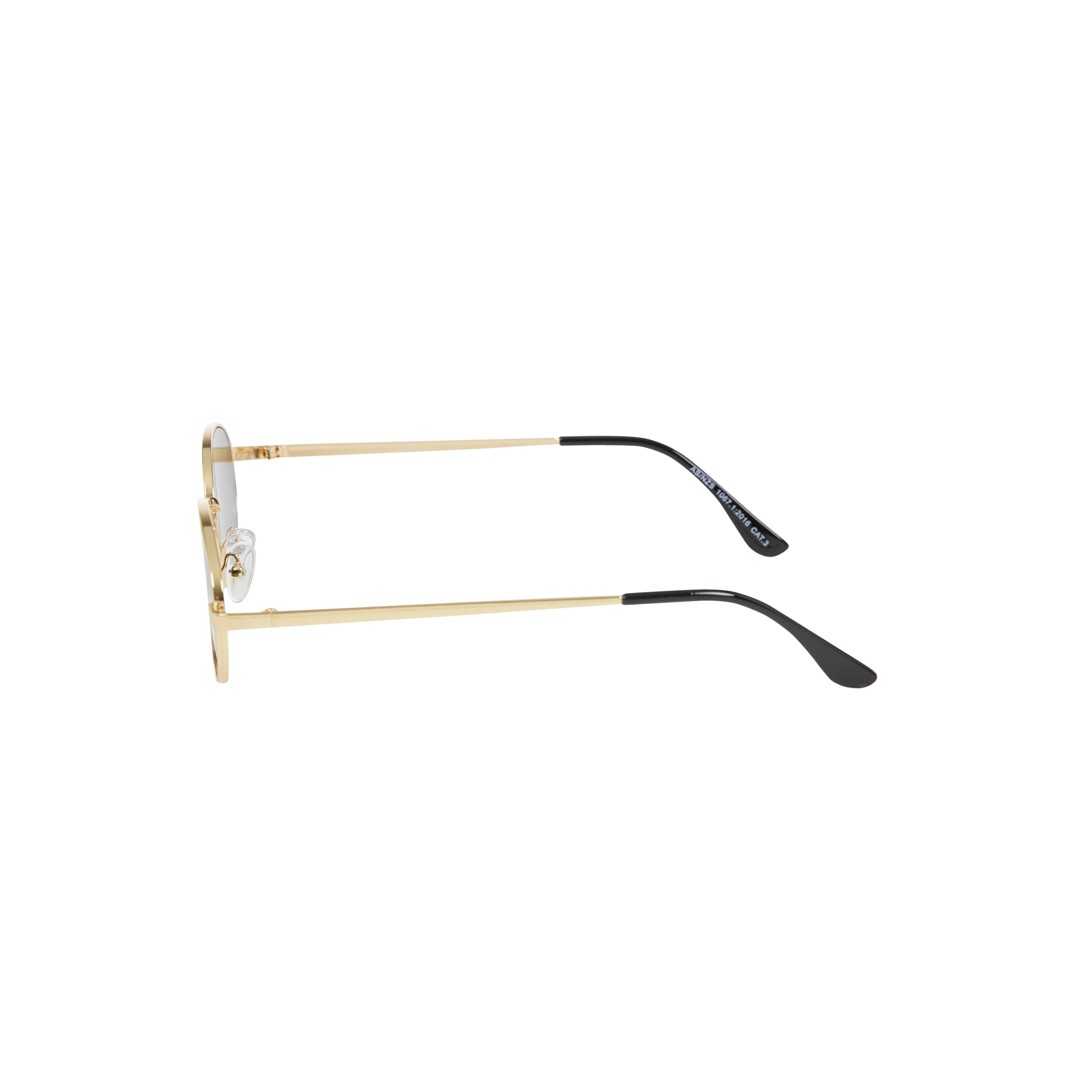 Gold Hackney Oval Sunglasses