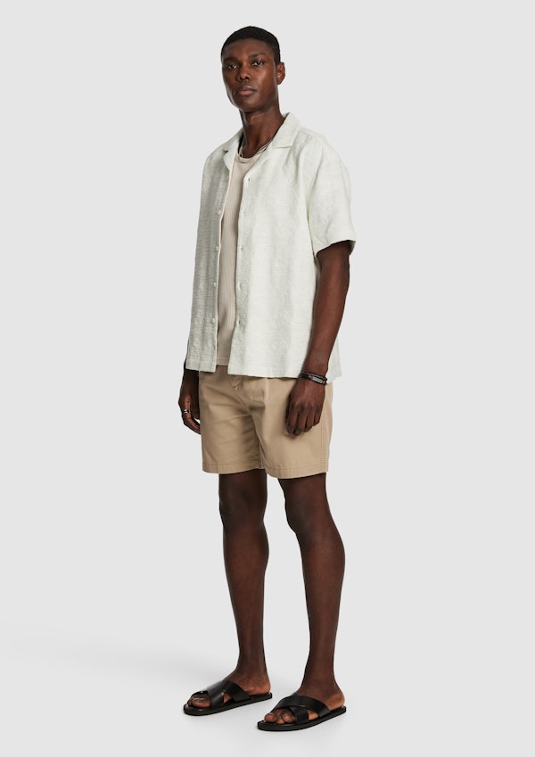 Natural Wilfred Pleat Short