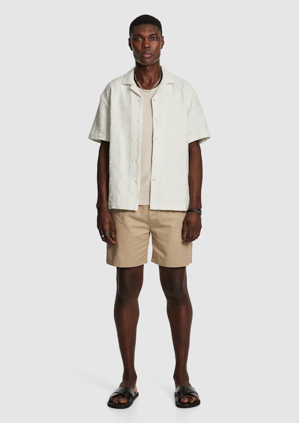 Natural Wilfred Pleat Short