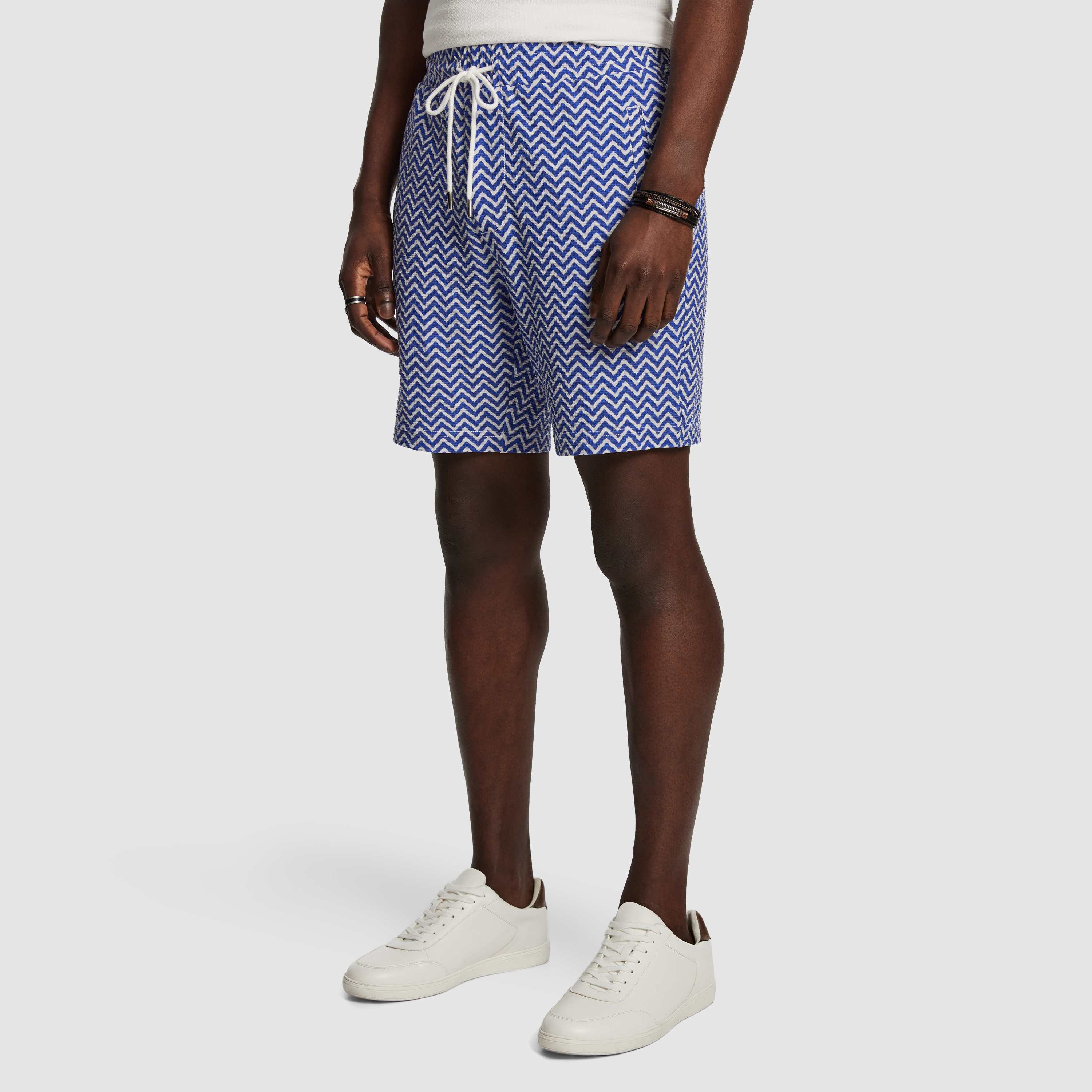 Blue Ward Printed Short