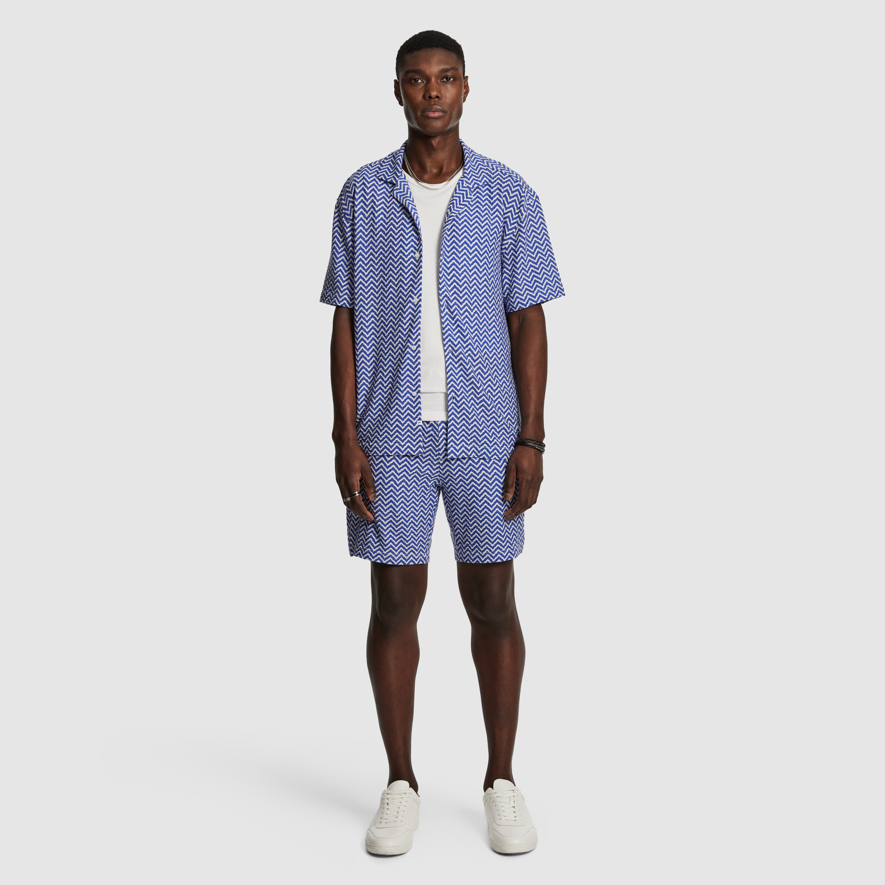 Blue Ward Printed Short