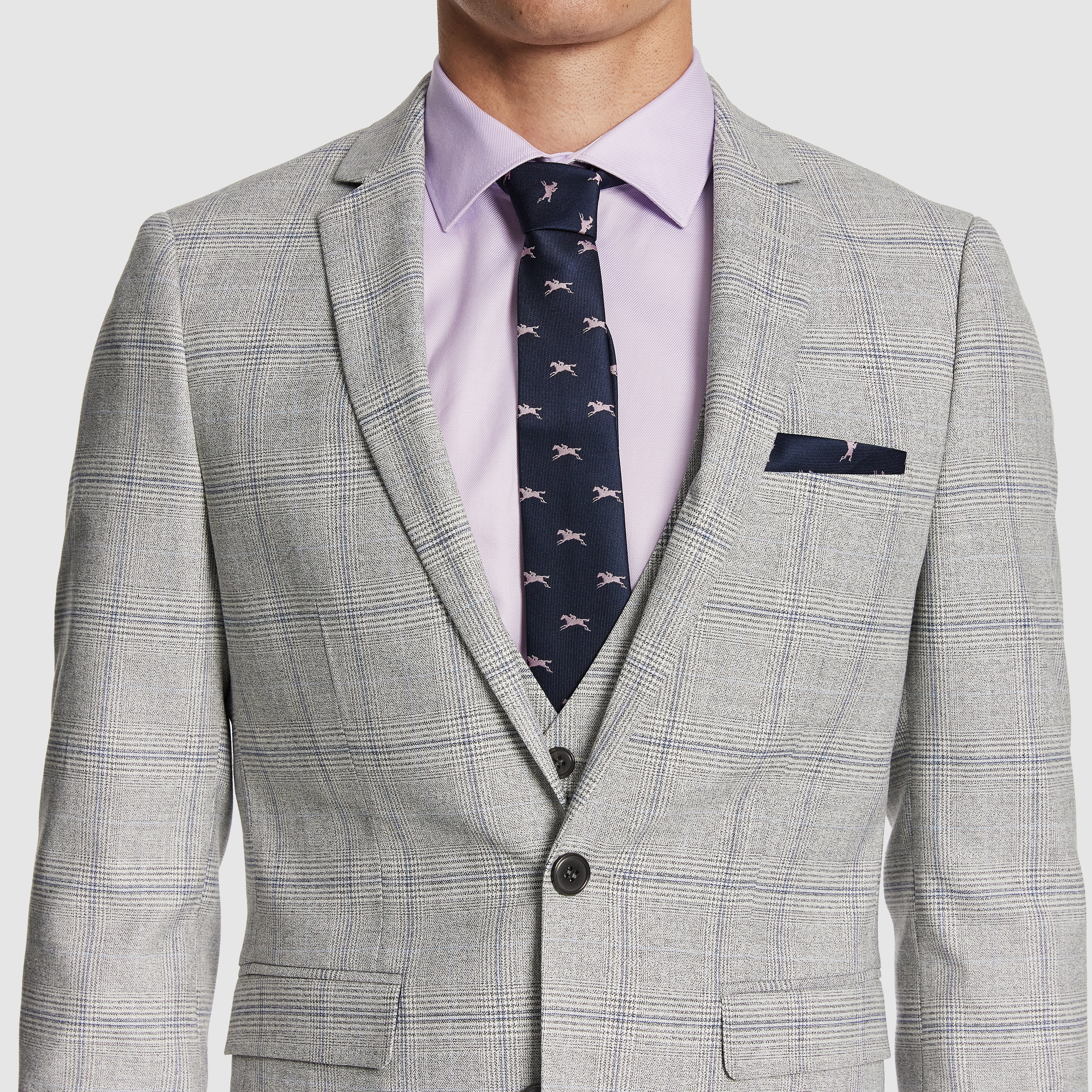 Grey Mentmore Slim Suit Jacket