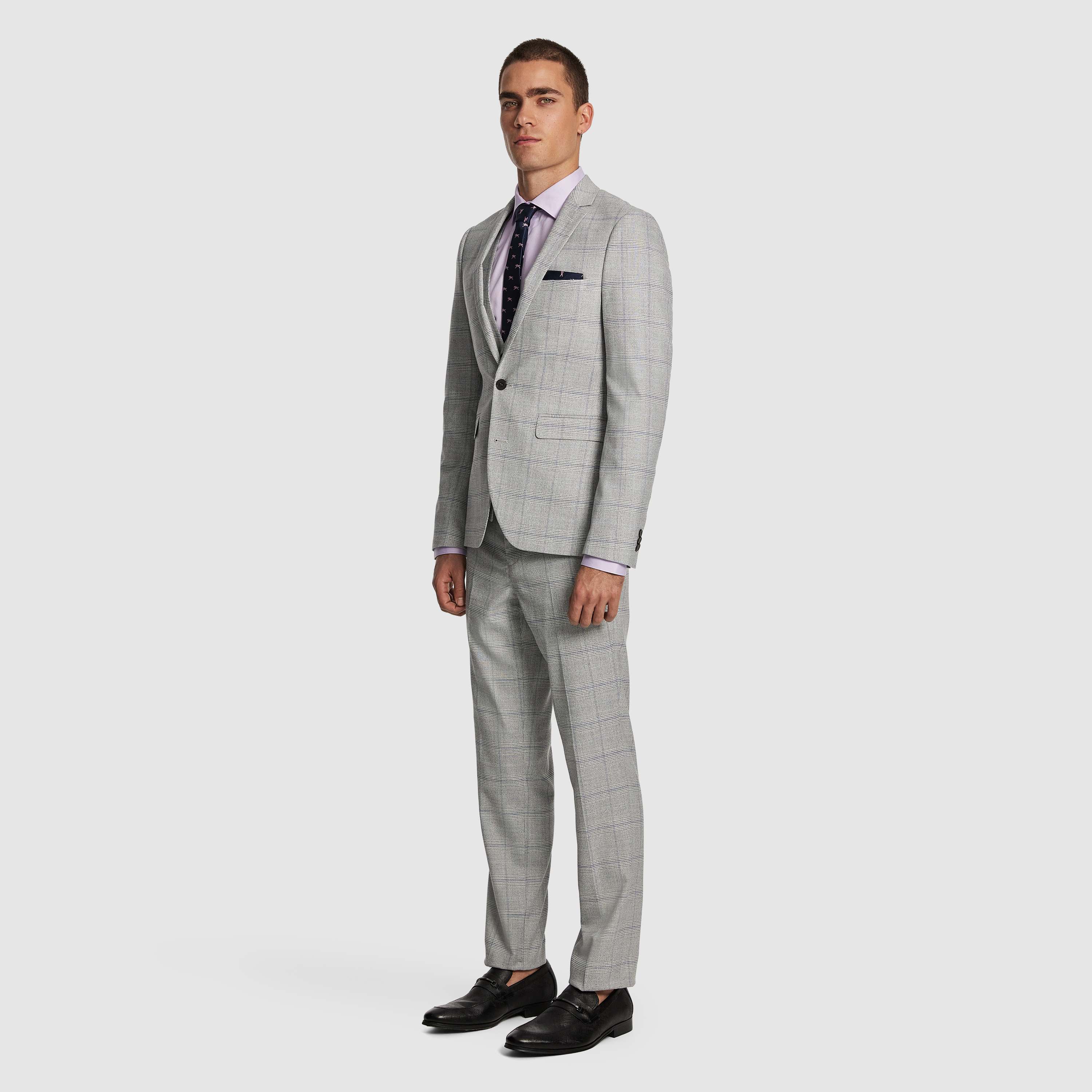 Grey Mentmore Slim Suit Jacket
