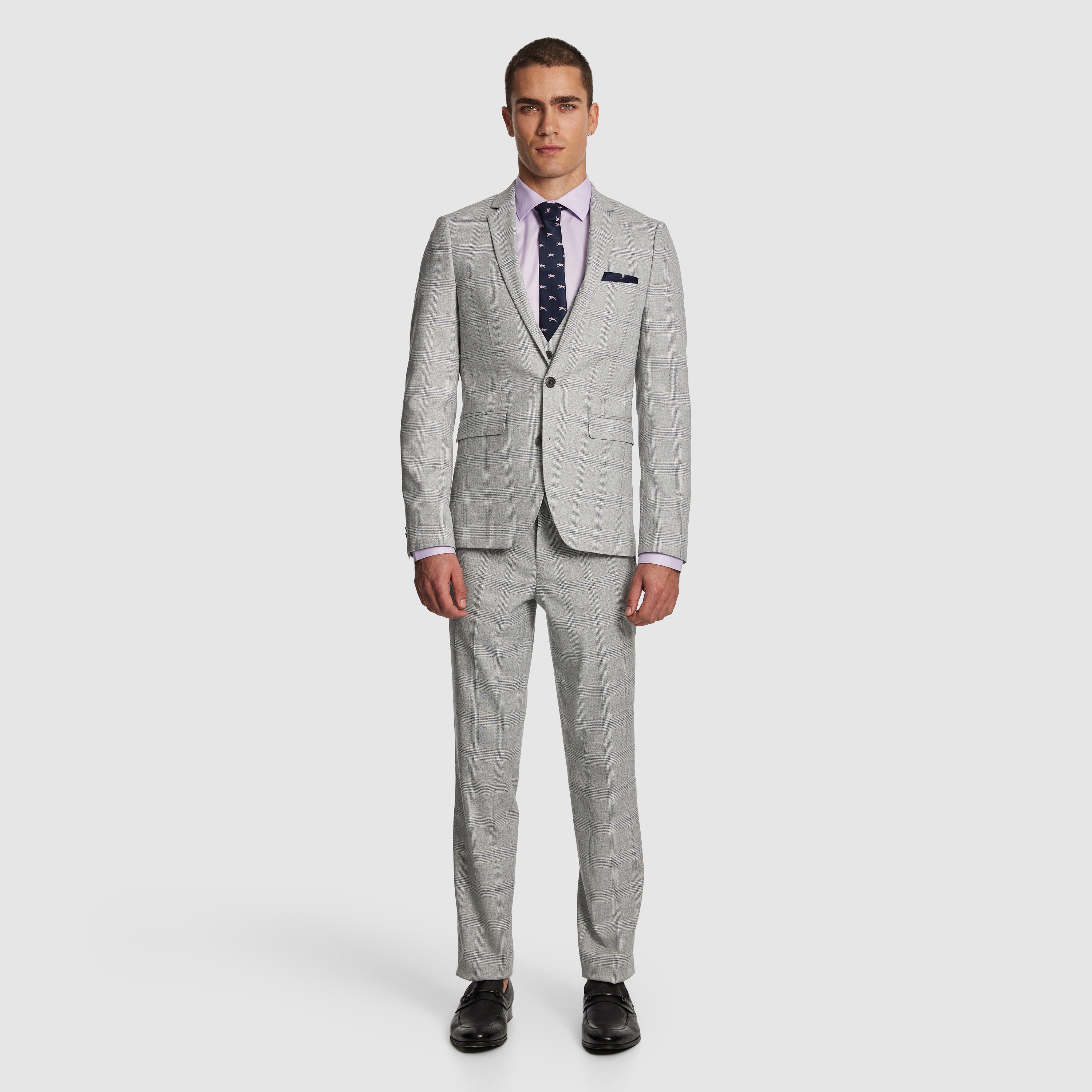 Grey Mentmore Slim Suit Jacket