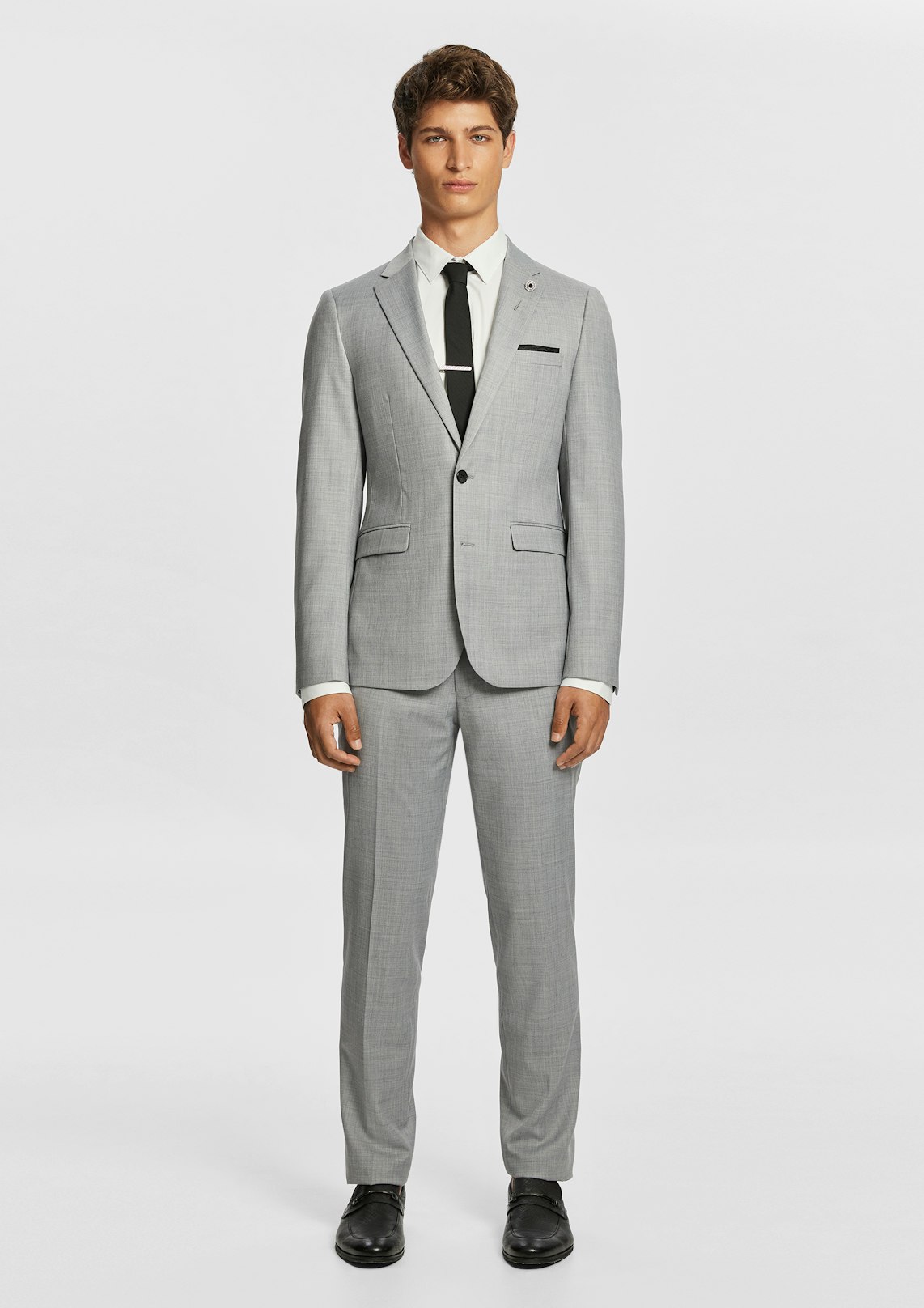 BANK WOOL BLEND SLIM SUIT