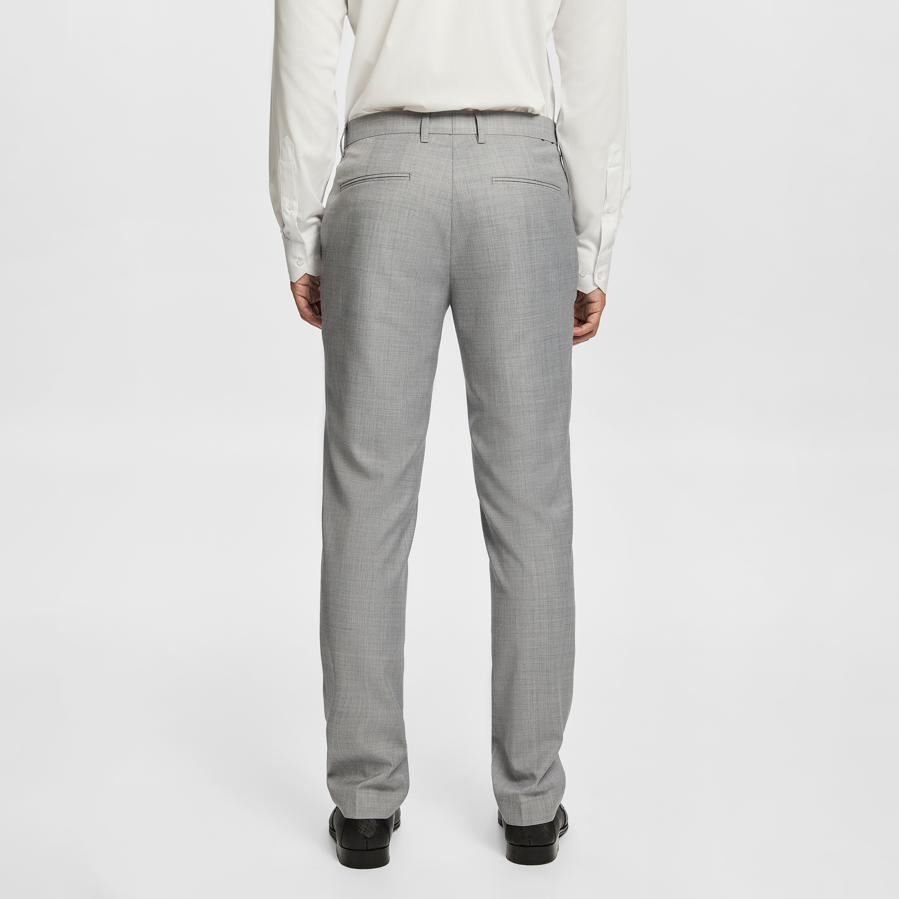  BANK WOOL BLEND SLIM SUIT