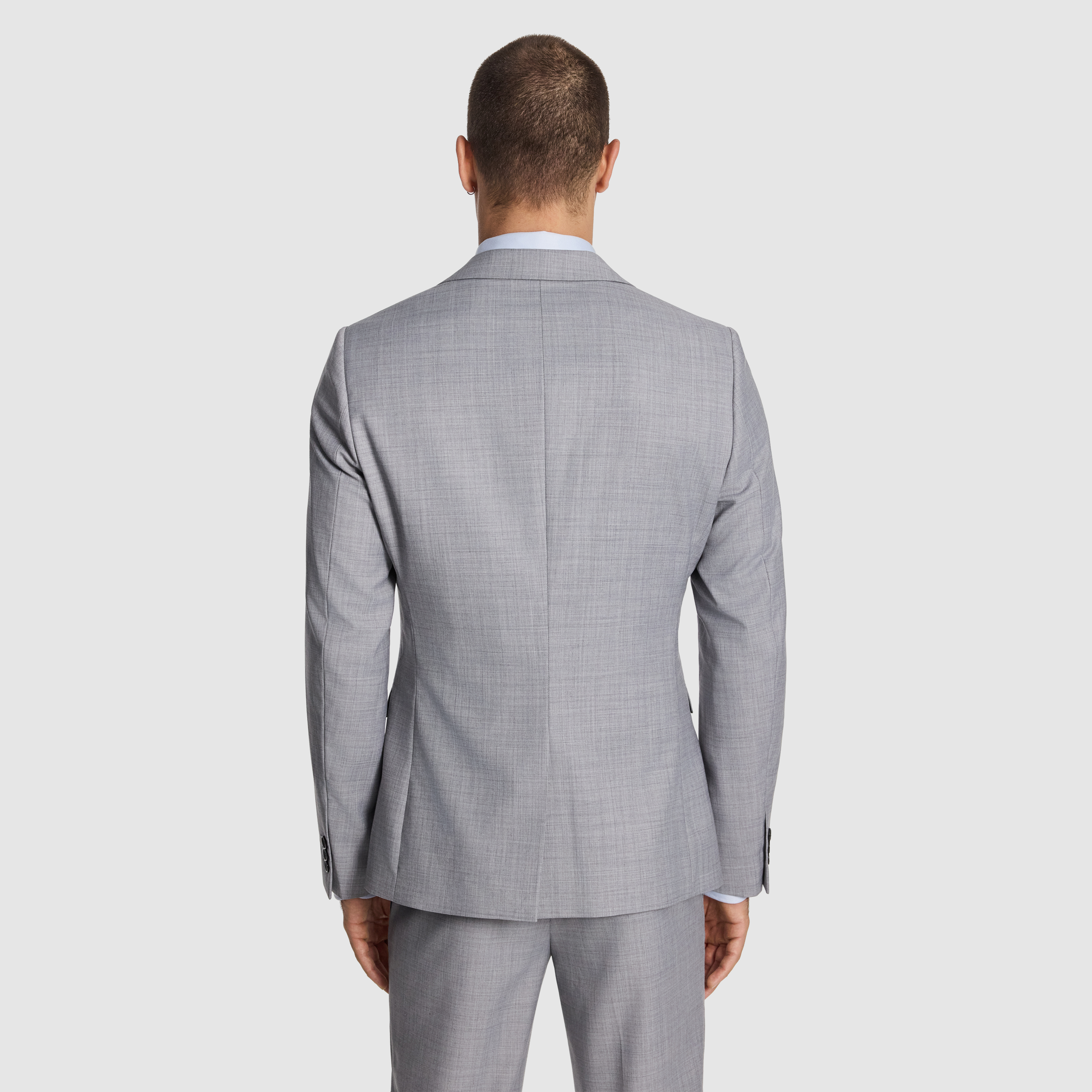  BANK WOOL BLEND SLIM SUIT