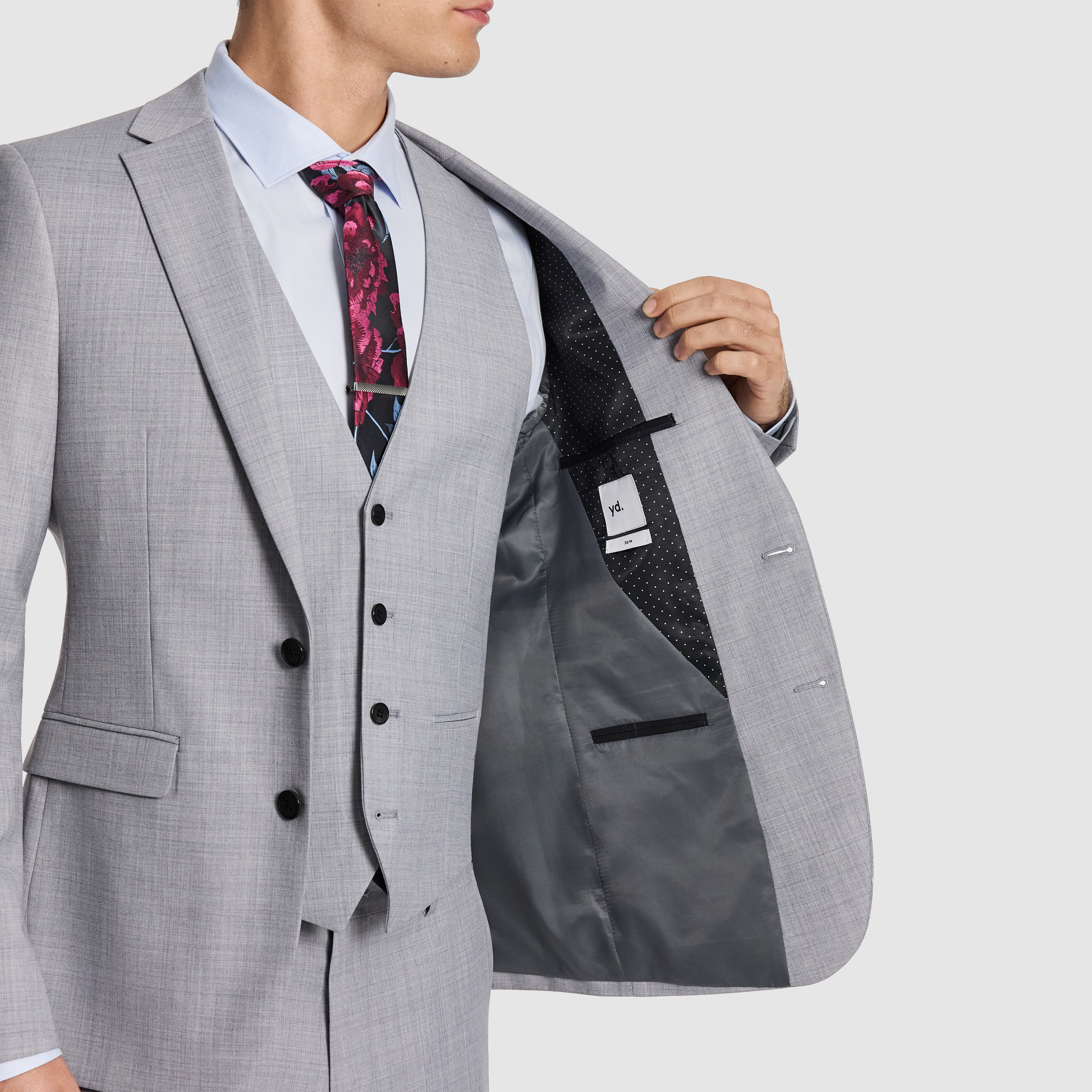  BANK WOOL BLEND SLIM SUIT
