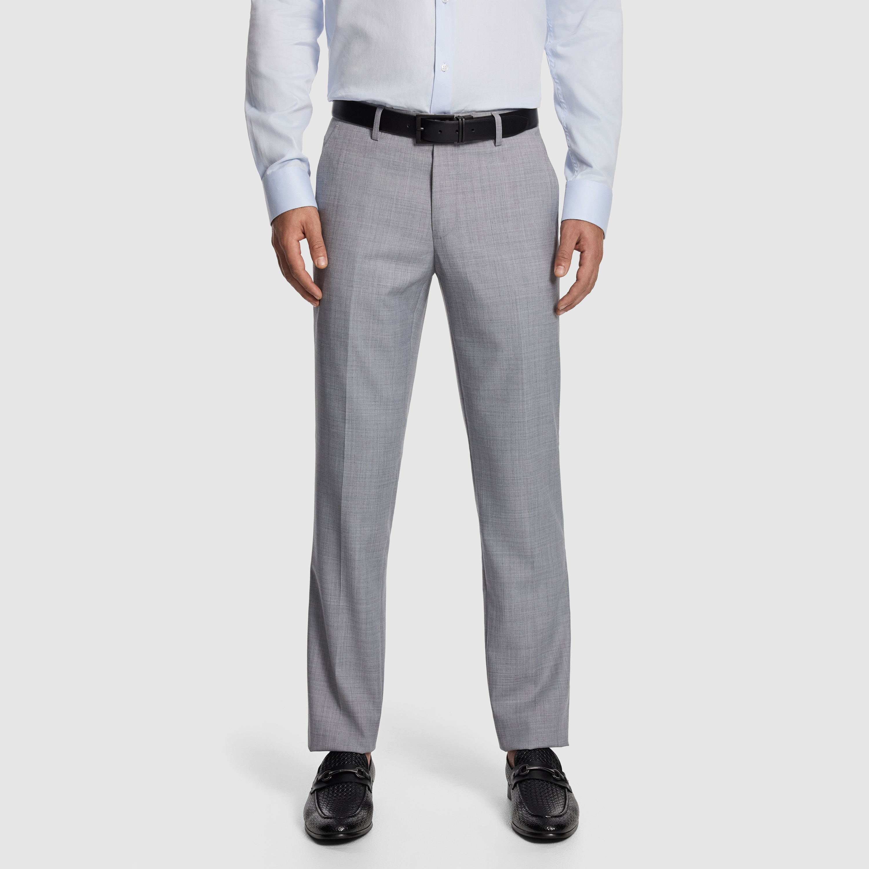  BANK WOOL BLEND SLIM SUIT