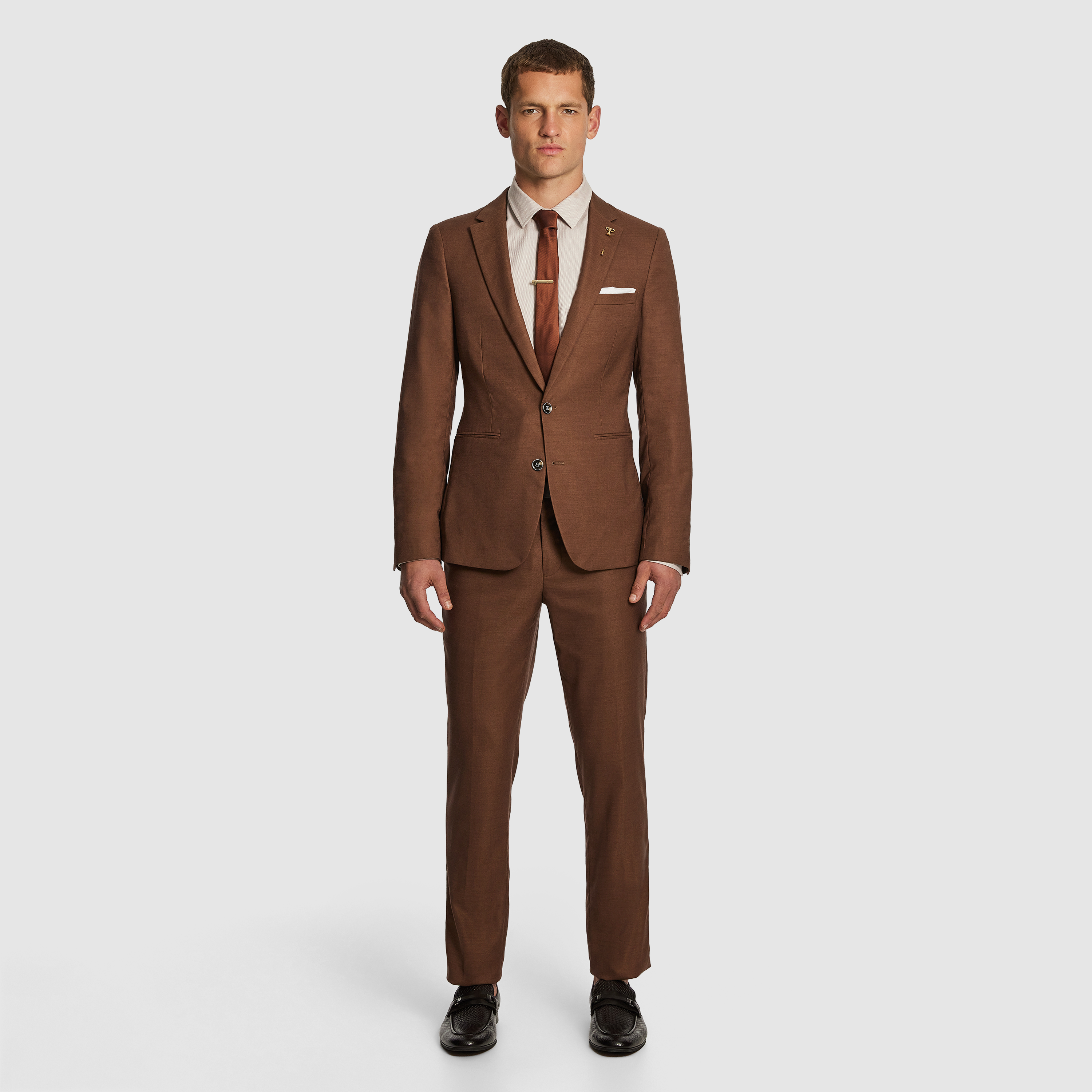 Caramel Jonas Slim Suit Jacket