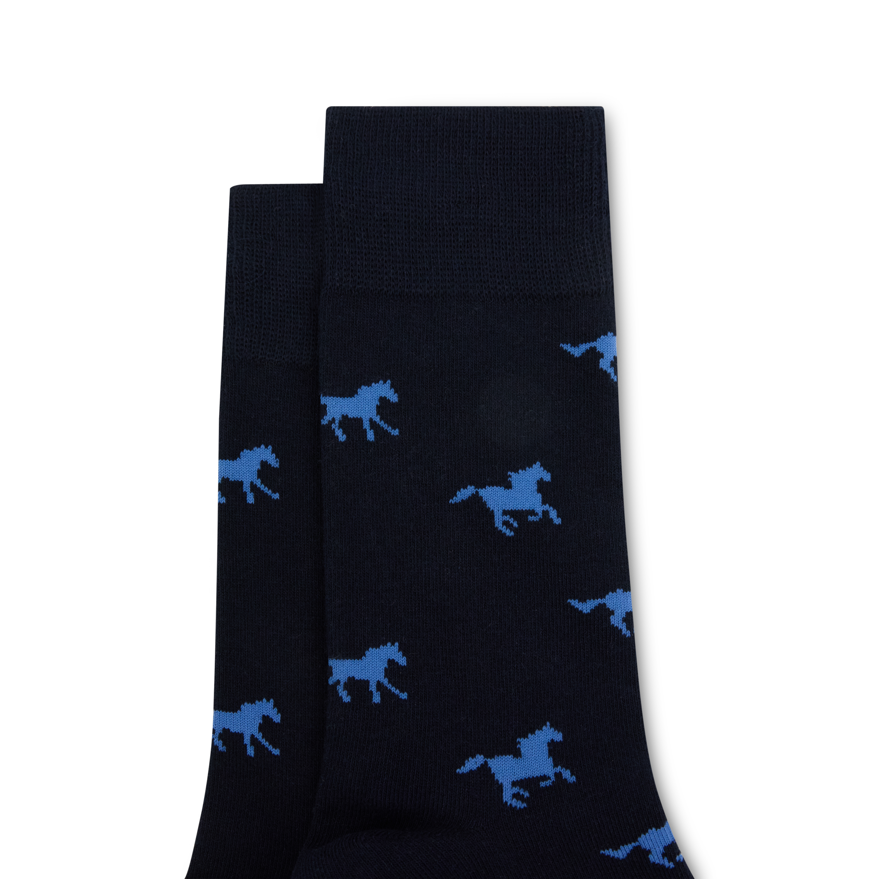 Navy Derby Sock