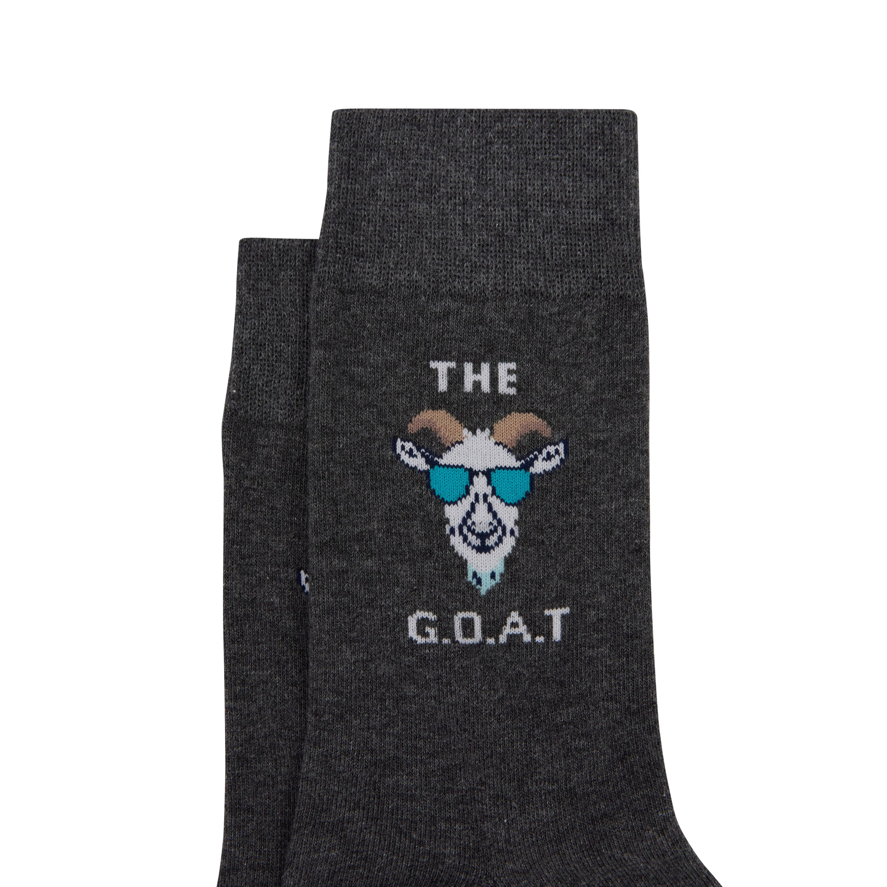 Charcoal Goat Pun Sock