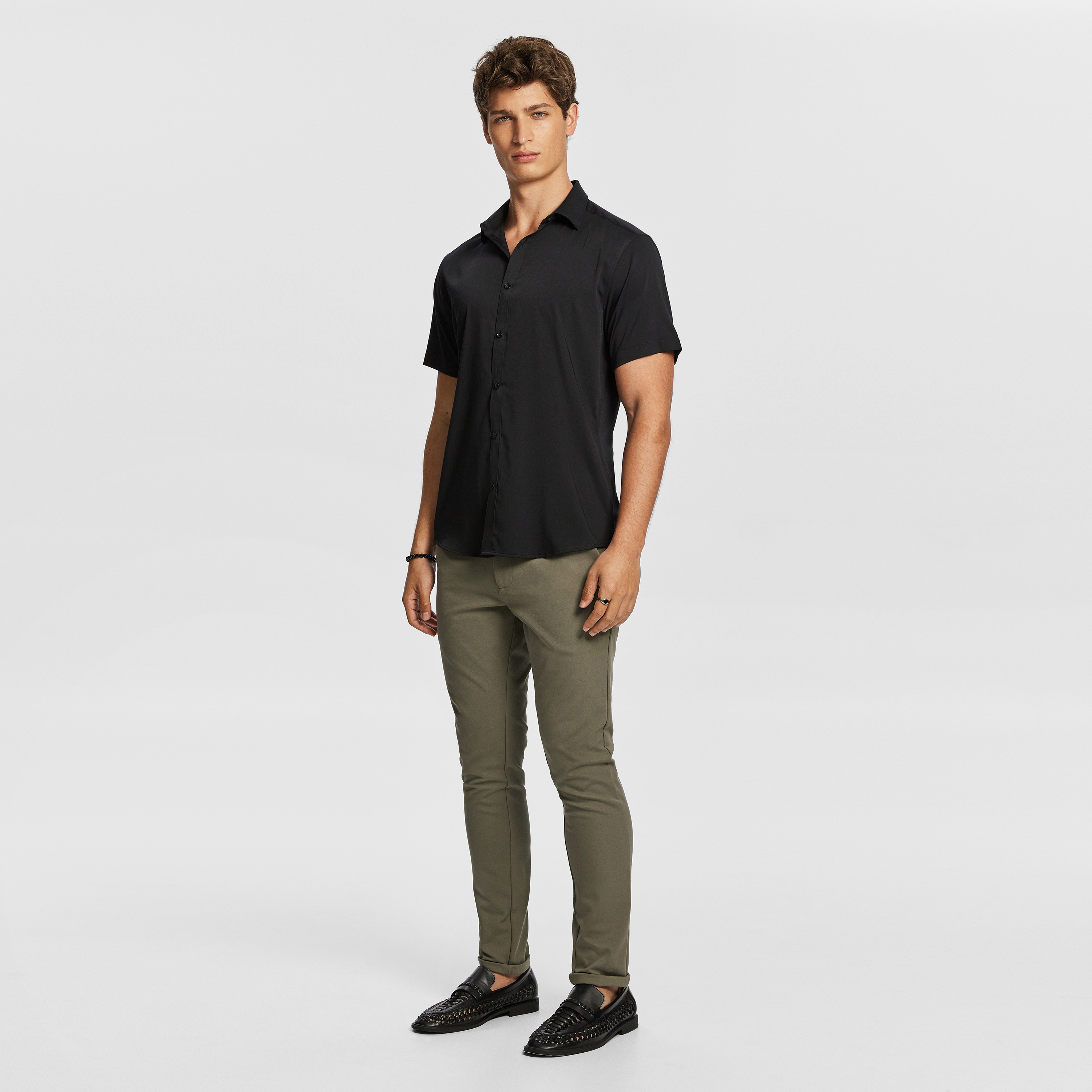 Black Heathcliff Bamboo Shirt