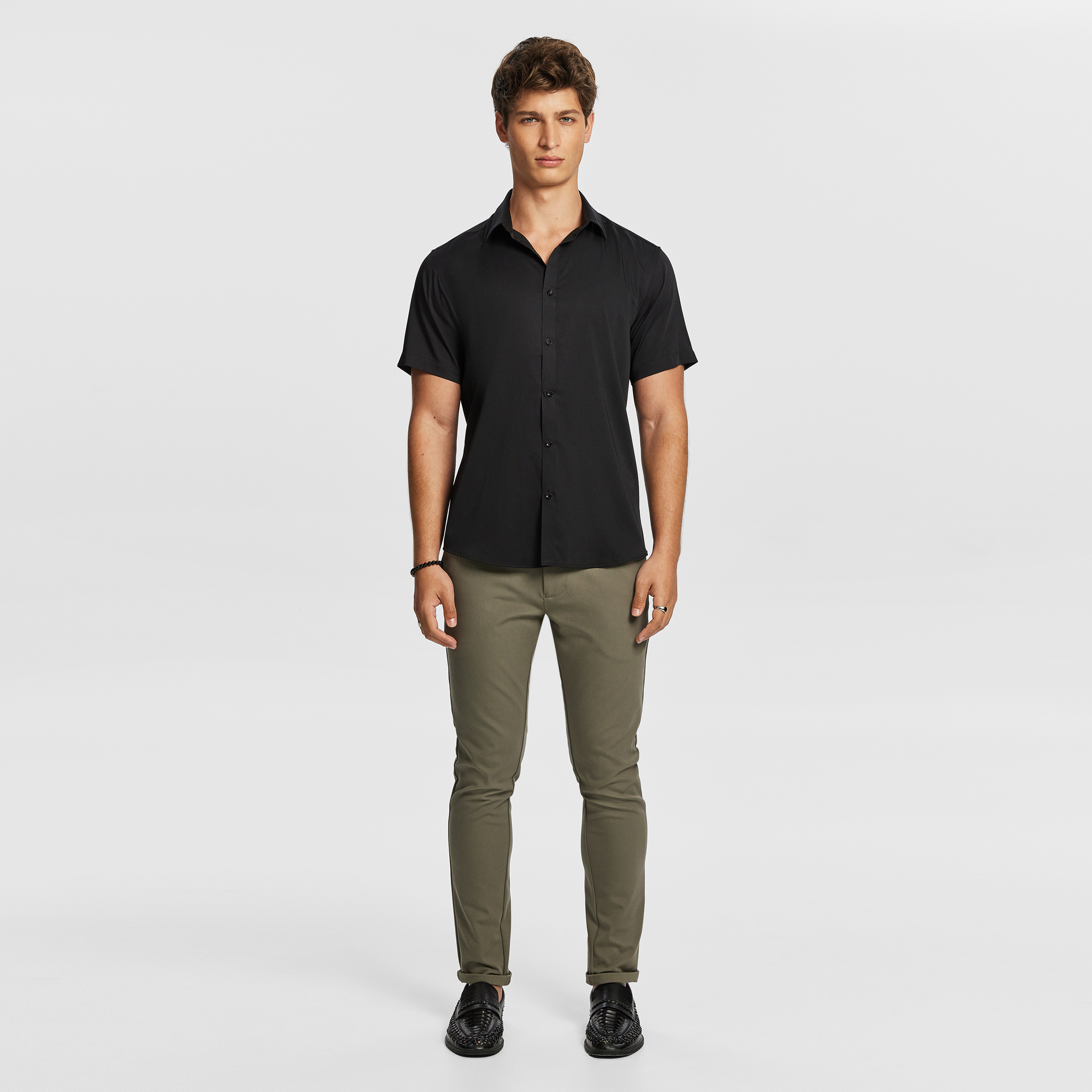 Black Heathcliff Bamboo Shirt