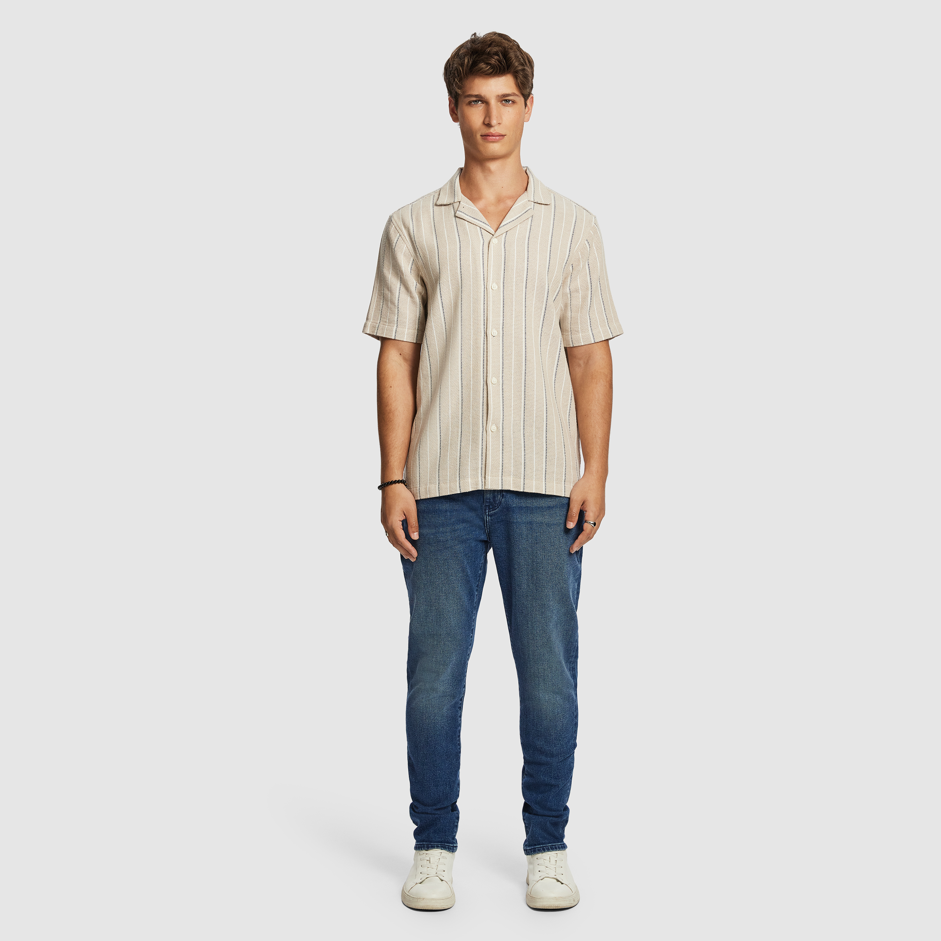 Natural Mauritius Stripe Shirt