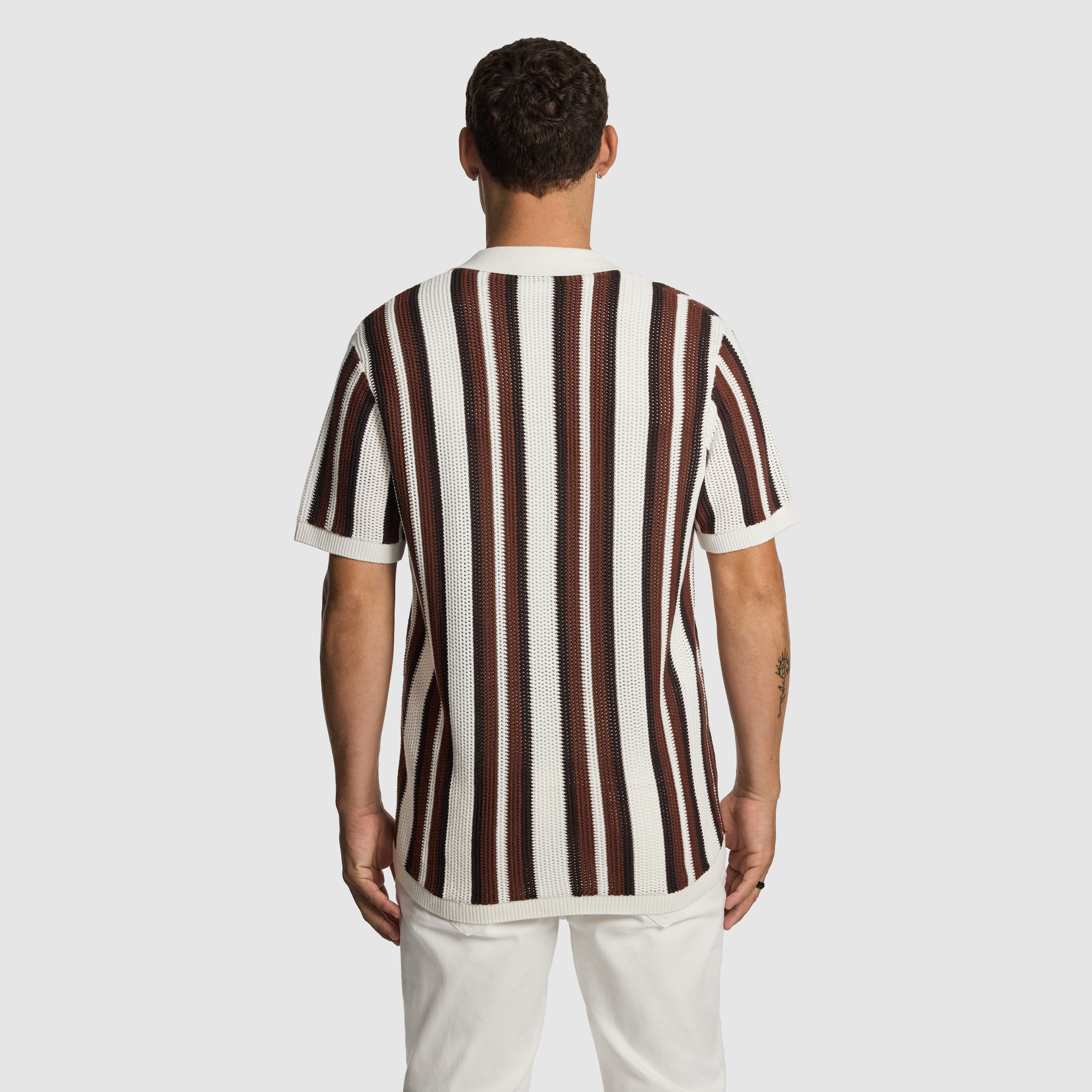 Chocolate Tahiti Knitted Shirt