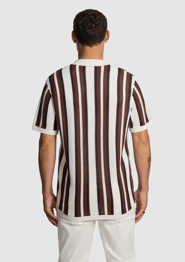 Chocolate Tahiti Knitted Shirt