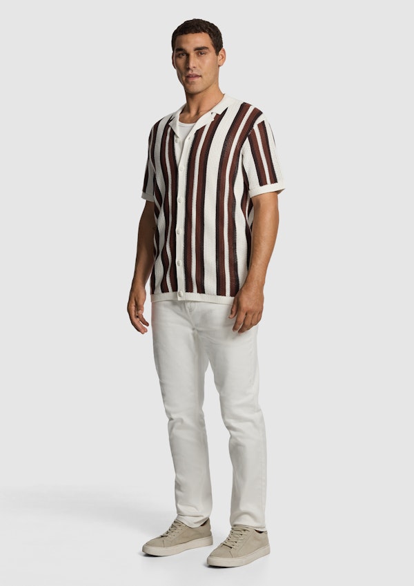 Chocolate Tahiti Knitted Shirt