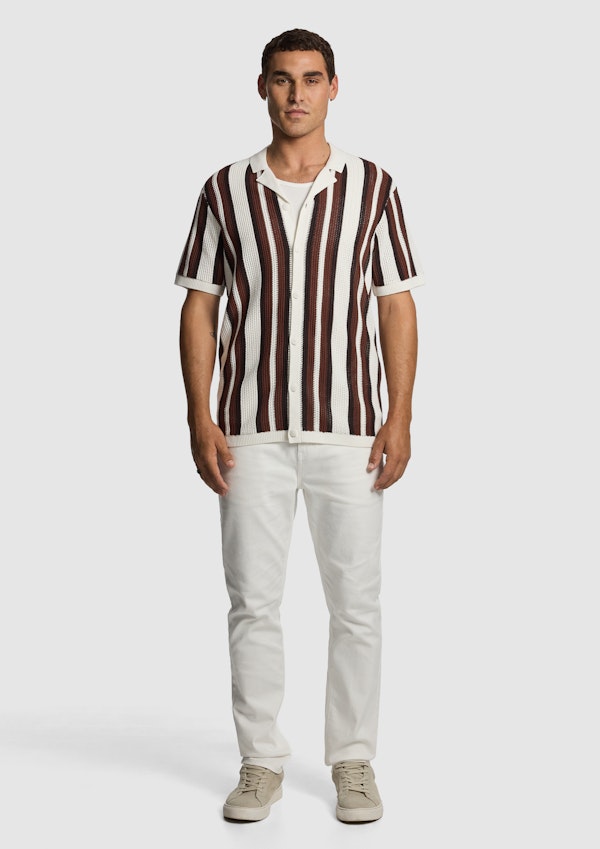 Chocolate Tahiti Knitted Shirt