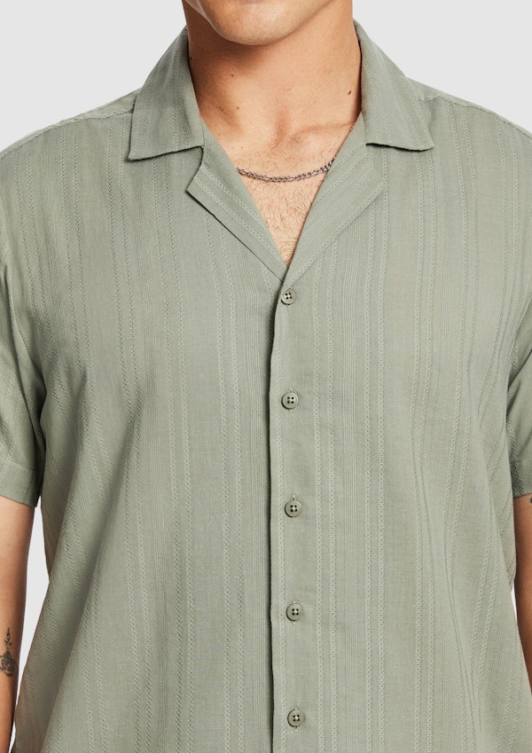 Sage Reef Textured Shirt