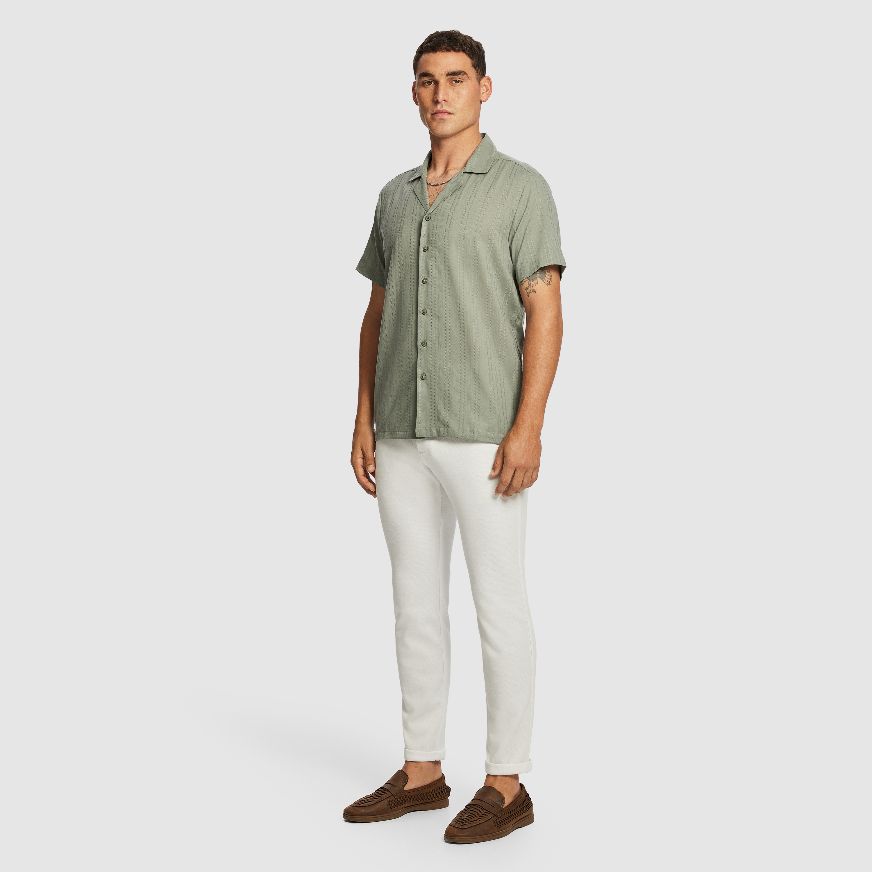 Sage Reef Textured Shirt