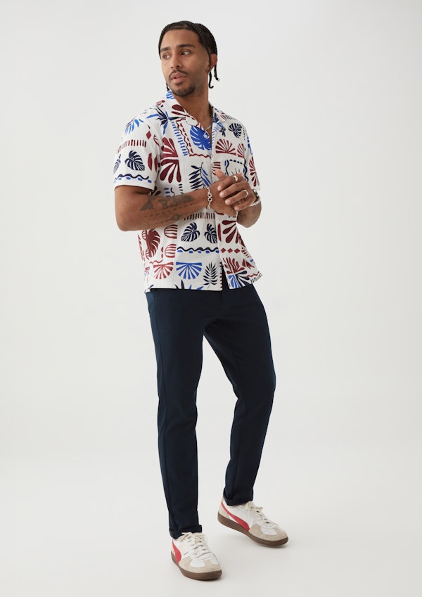 TROPIC PRINTED SHIRT ENERGY REGULAR CHINO LOOK