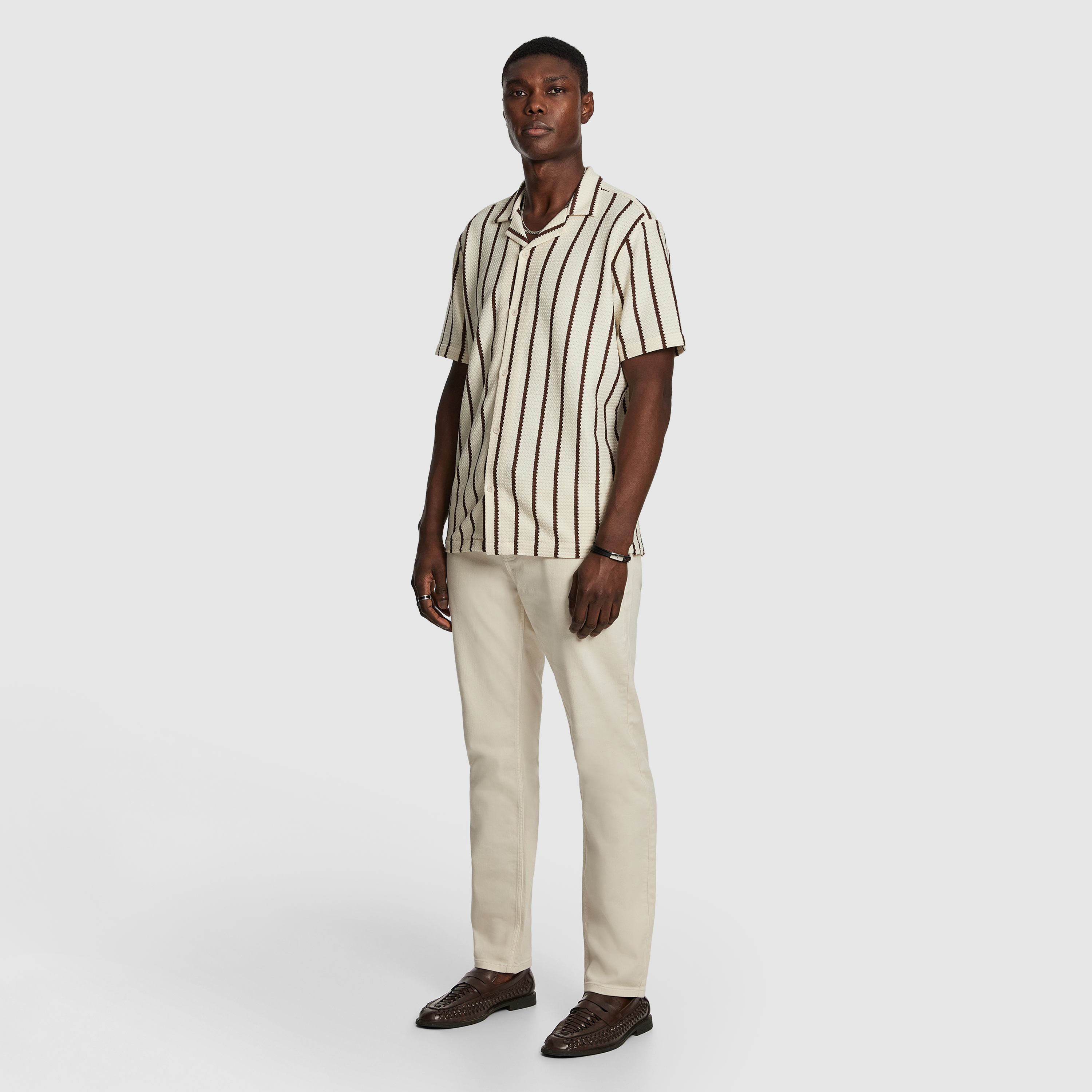 Rust Hemes Stripe Shirt