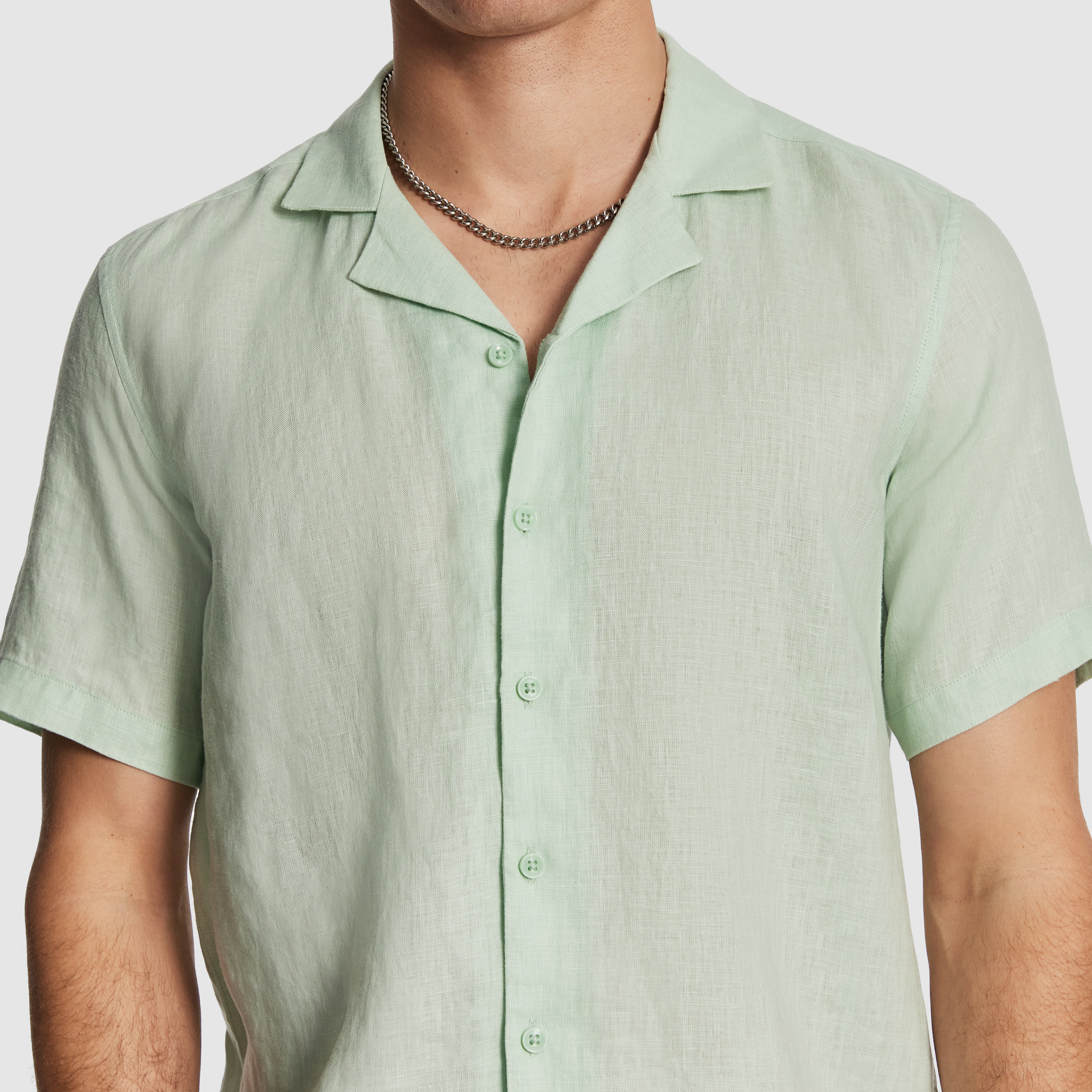 Mint Harris Pure Linen Shirt