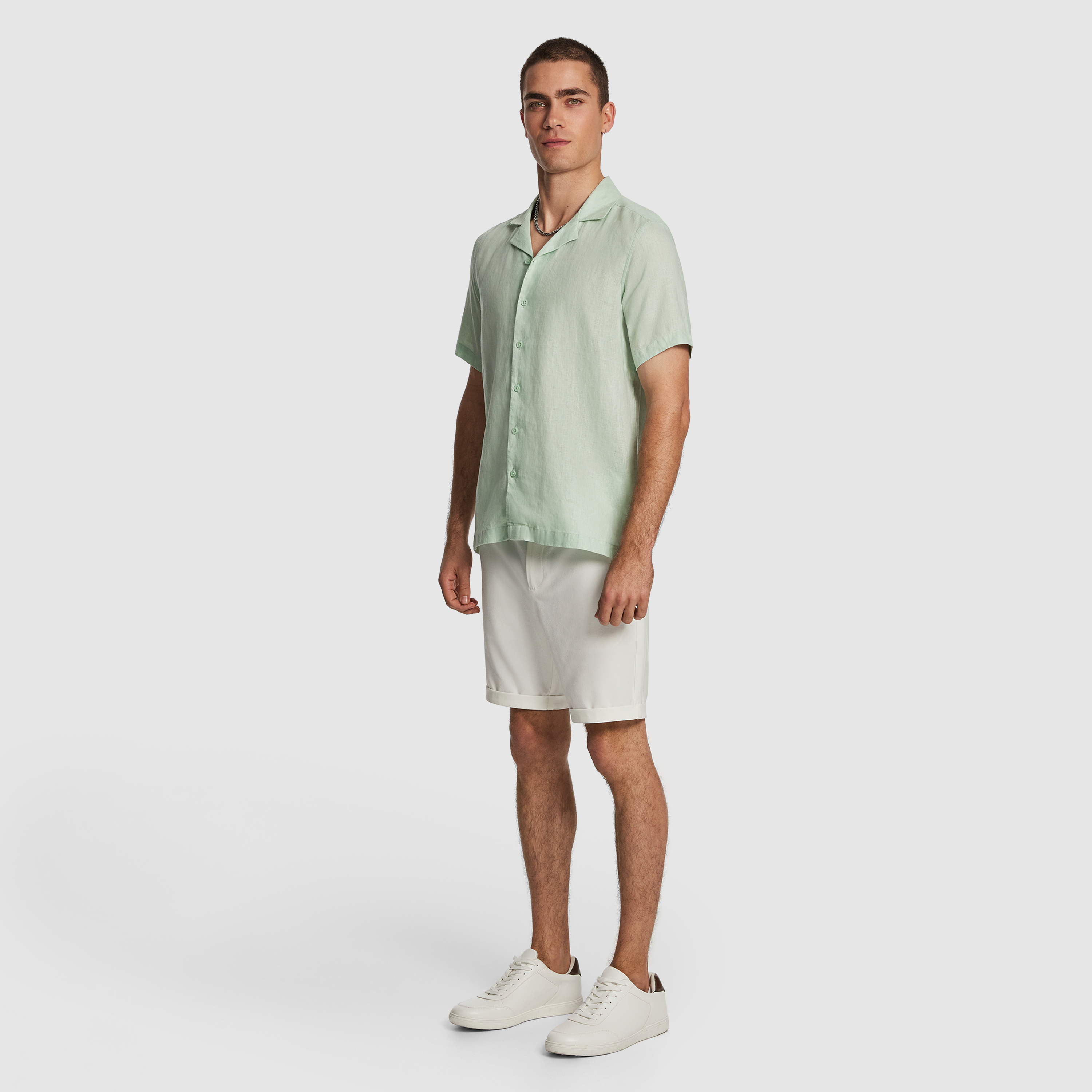Mint Harris Pure Linen Shirt