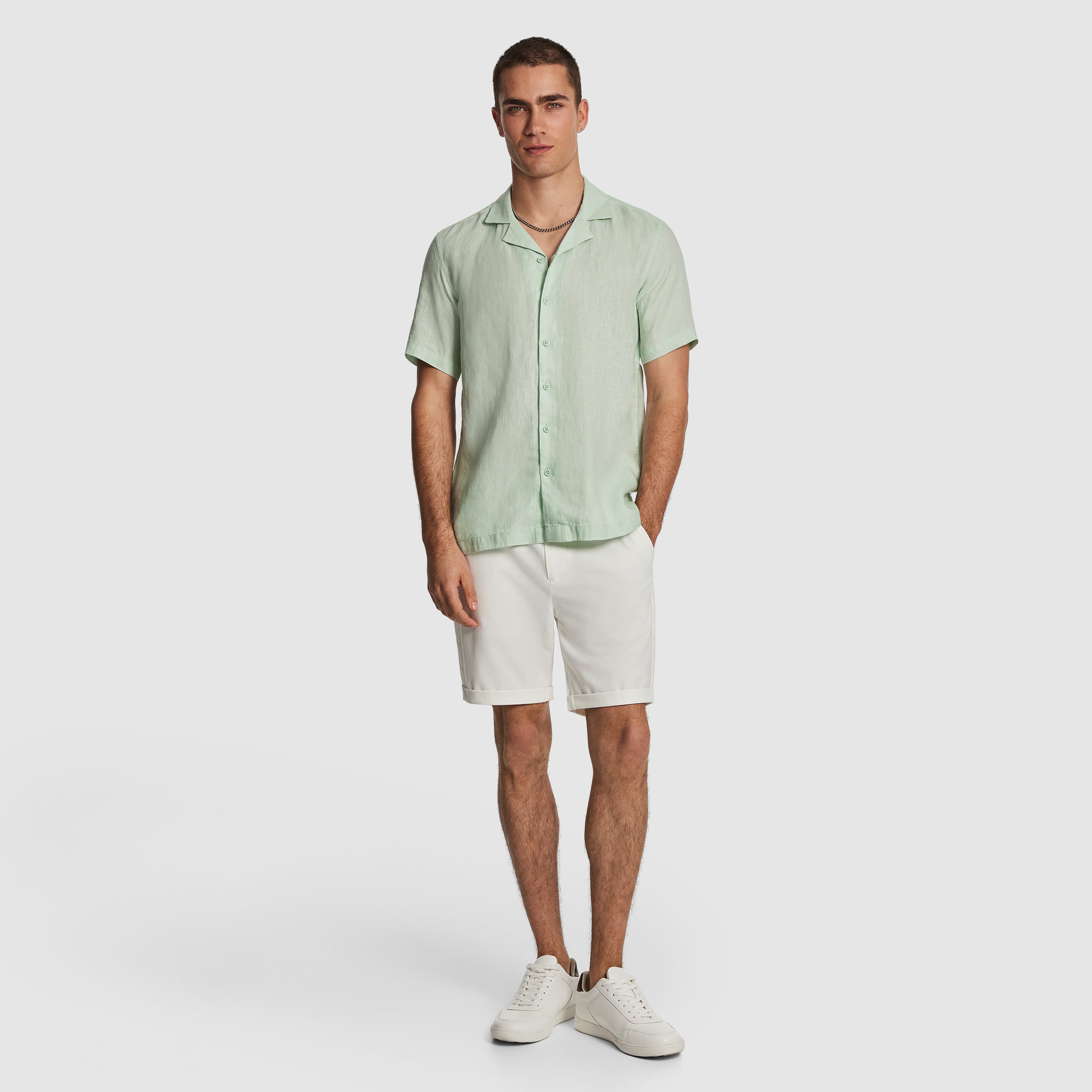 Mint Harris Pure Linen Shirt